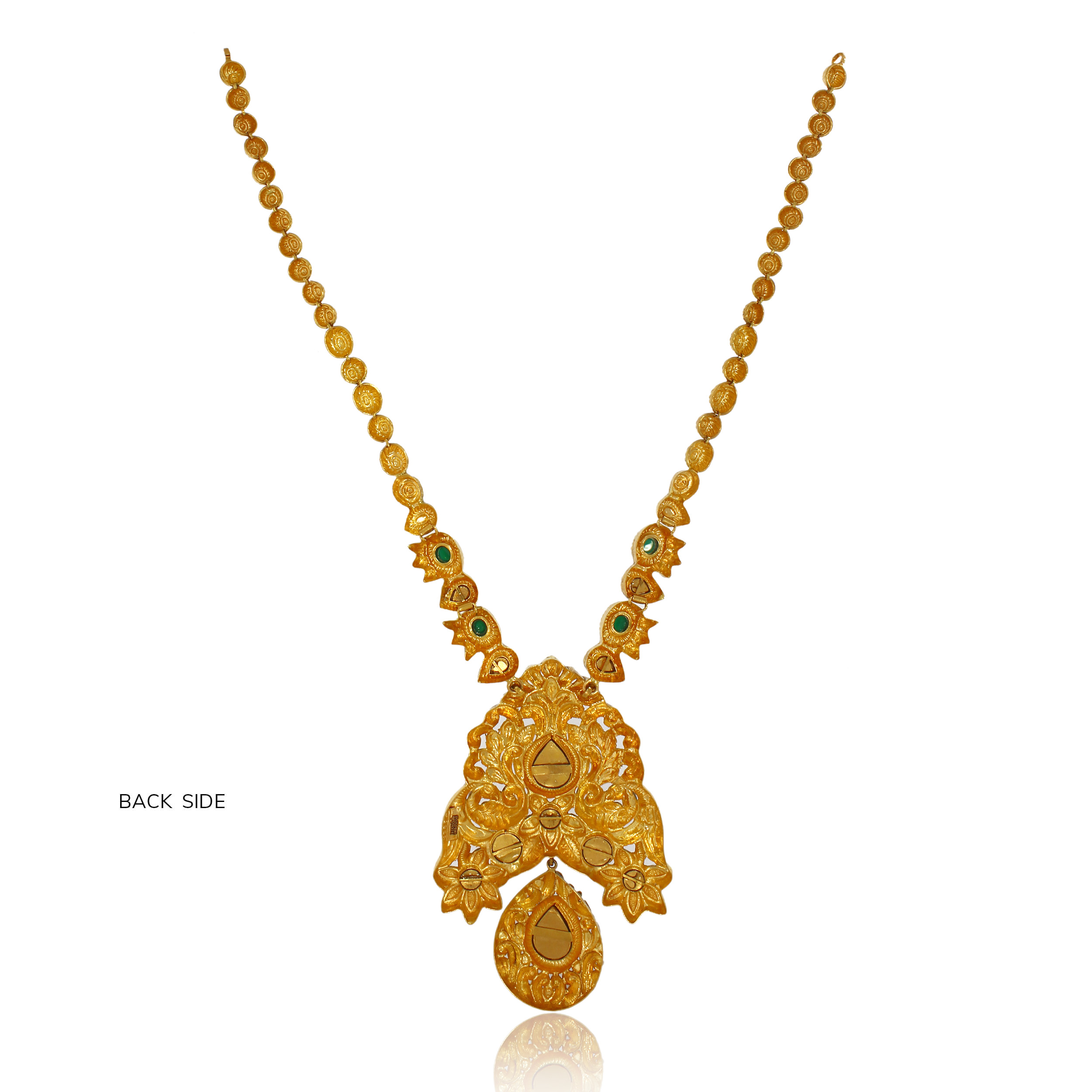 Regal Crown Antique Gold Necklace - Senco Gold and Diamonds