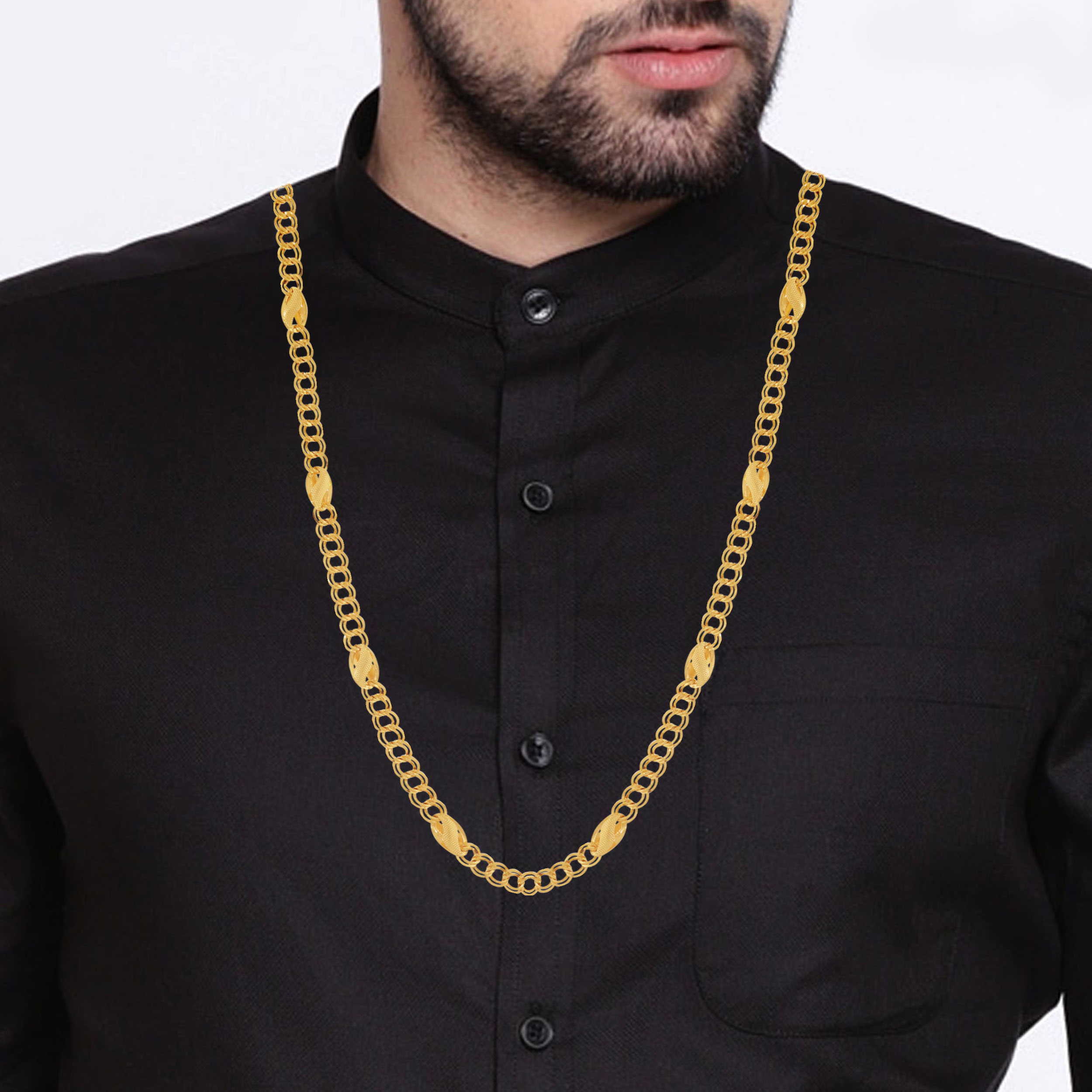 Machismo Personified Men Gold Chain - Senco Gold and Diamonds