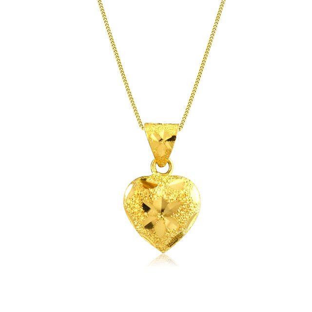 Adorable Heart Gold Pendant - Senco Gold and Diamonds