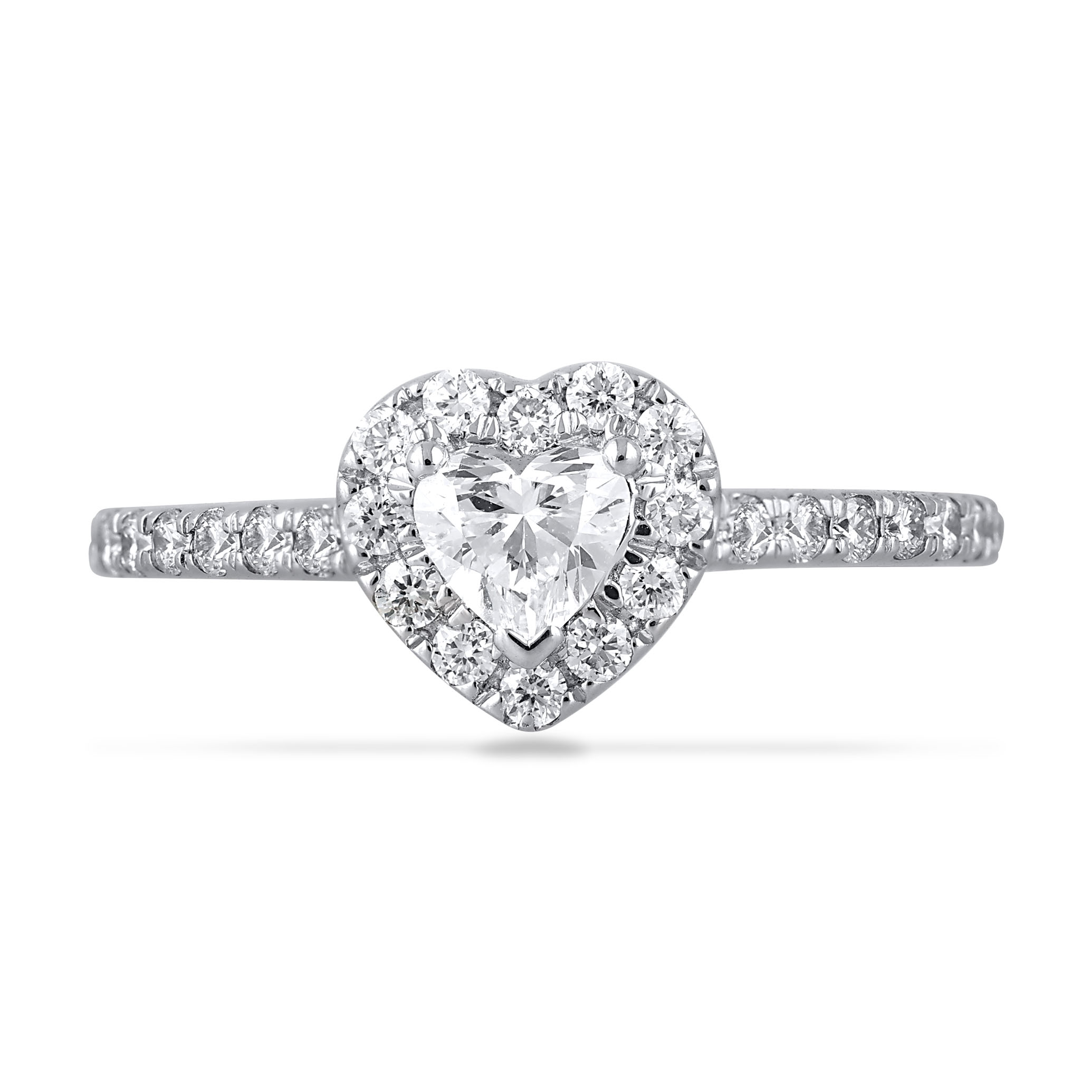 Majestic Glow of Heart Platinum Ring - Senco Gold and Diamonds