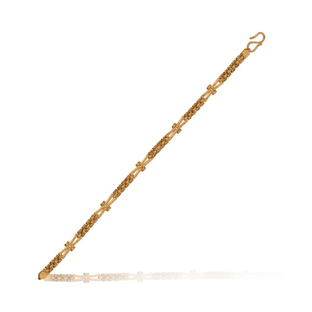 Brave Connection Men Gold Wristlet - Senco Gold and Diamonds