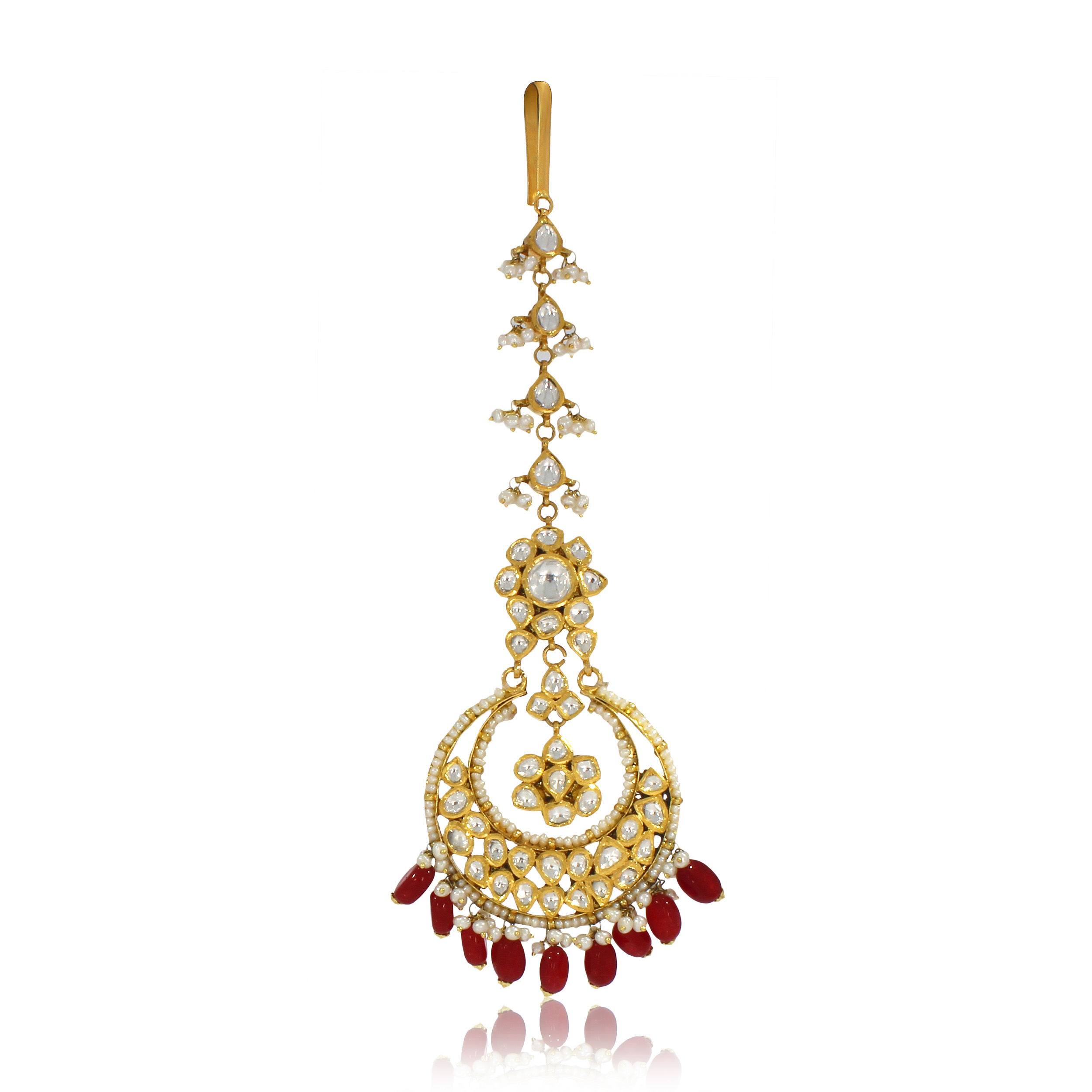 Ravishing Princess Gold Maang Tikka - Senco Gold and Diamonds