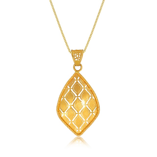 Incredible Serpentine Gold Pendant - Senco Gold and Diamonds
