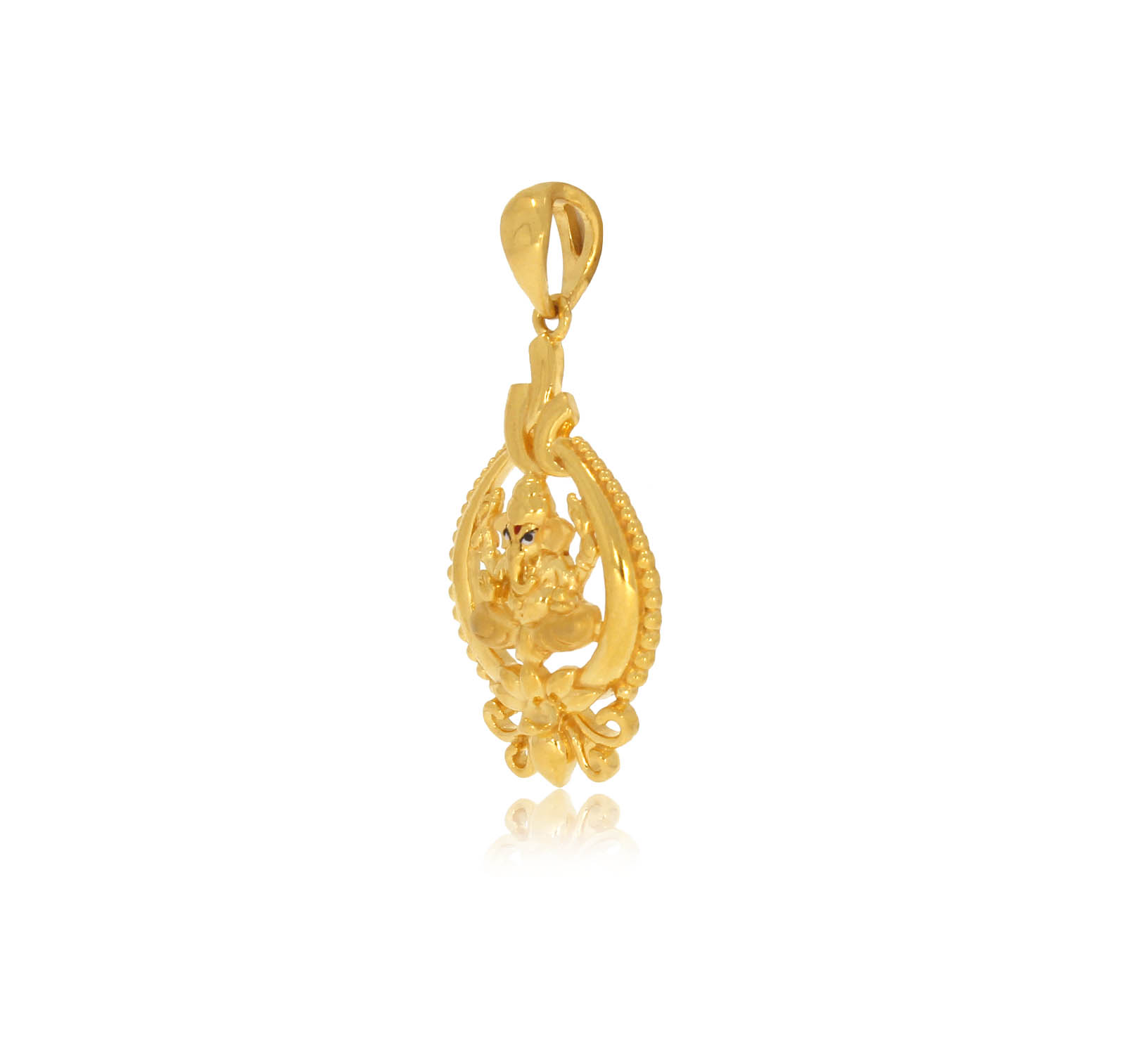 Auspicious Lord Gold Pendant - Senco Gold and Diamonds