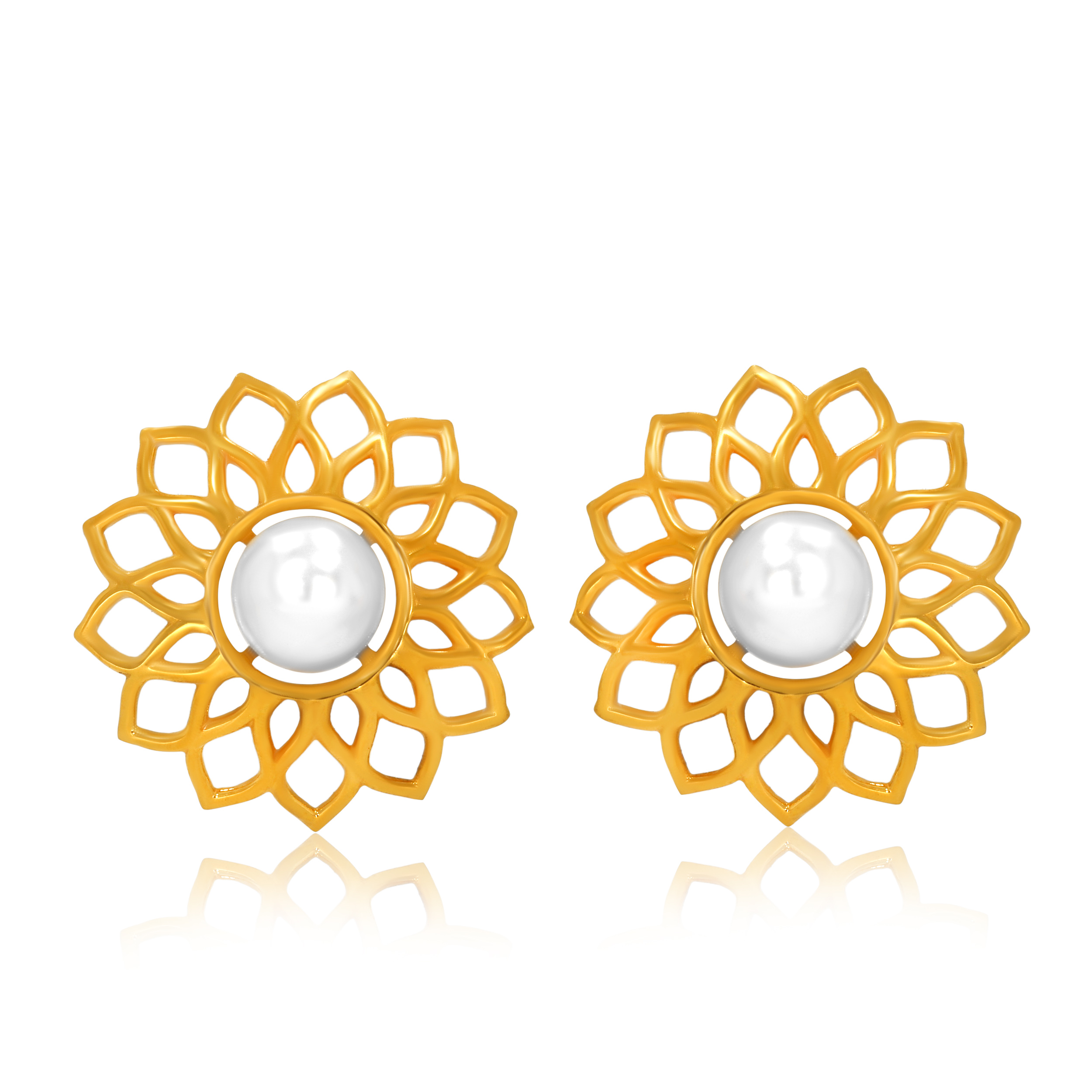 Ultimate Sunshine Gold Studs - Senco Gold and Diamonds