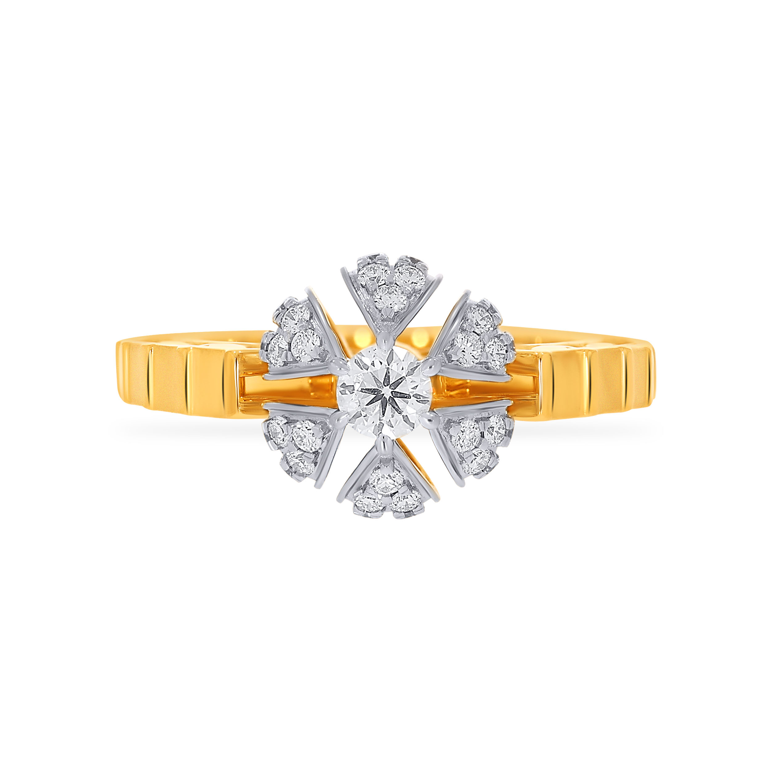 Adorable Bloom Solitaire Ring - Senco Gold and Diamonds