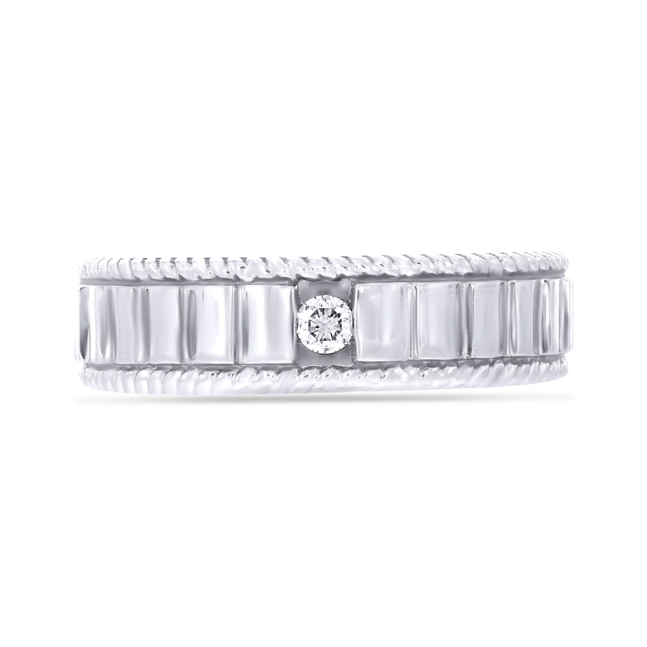 Steps to Success Men Platinum Band Ring - Senco Gold and Diamonds