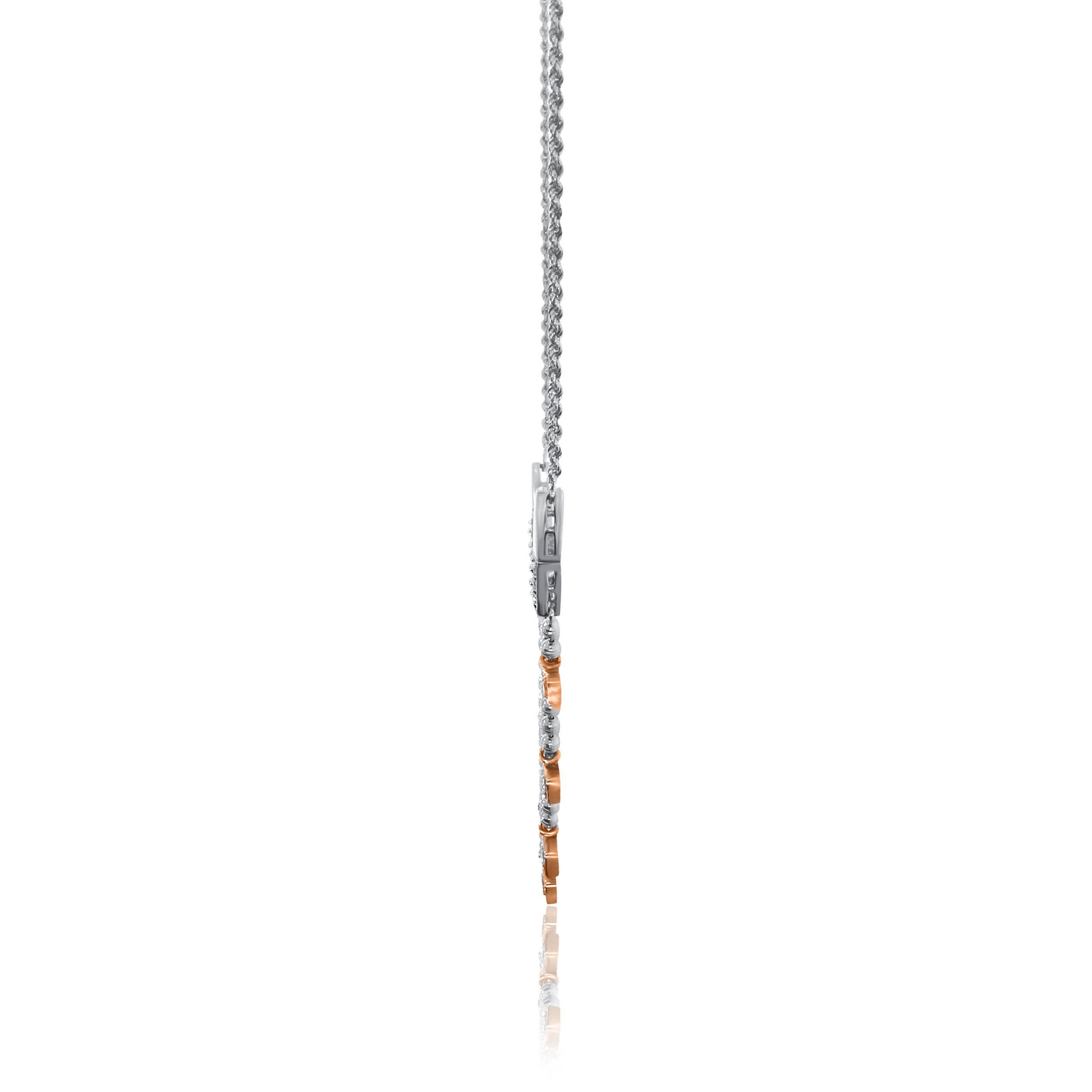 Triplet Alluring Droplet Platinum Diamond Necklace - Senco Gold and Diamonds