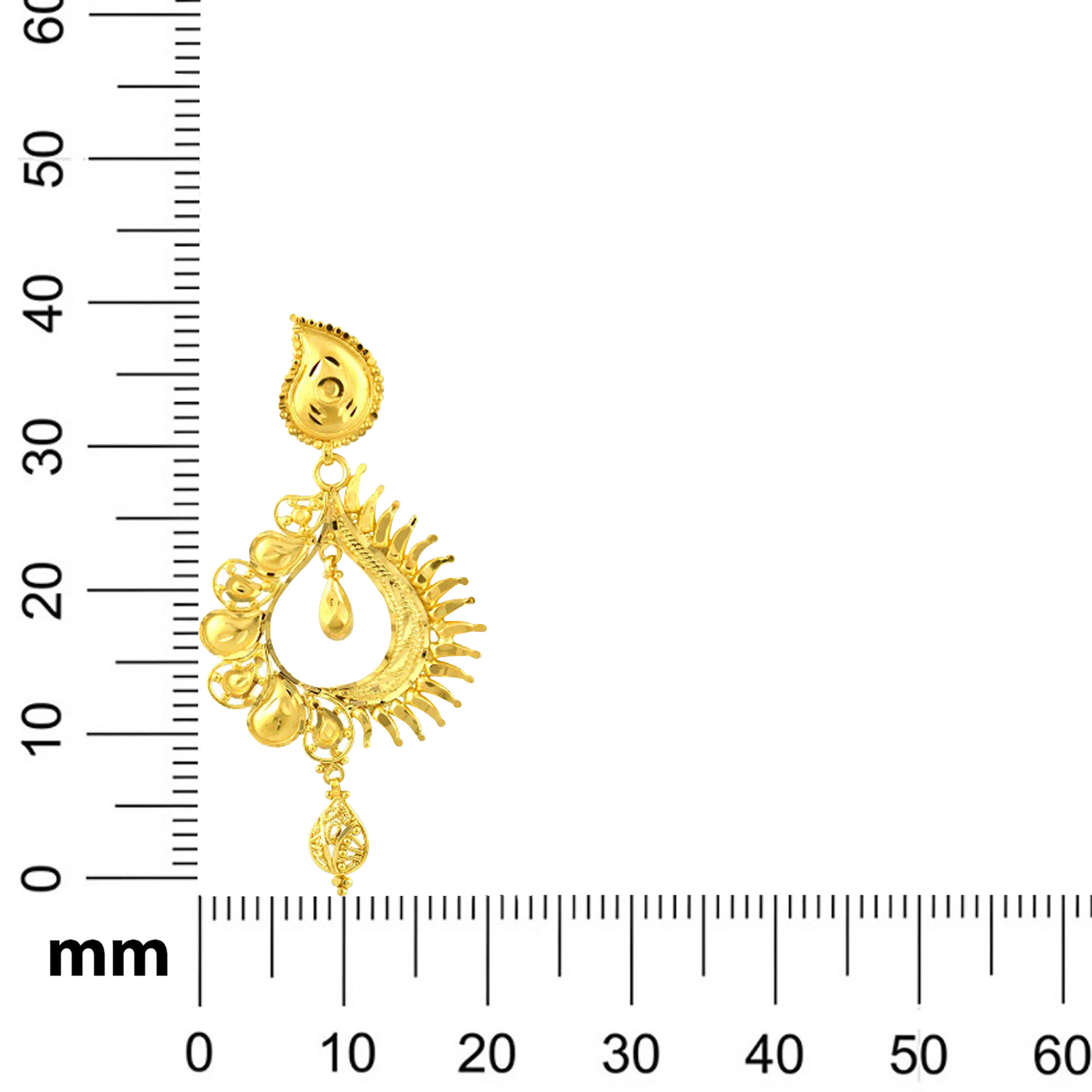 Classic Petals Gold Earrings - Senco Gold and Diamonds