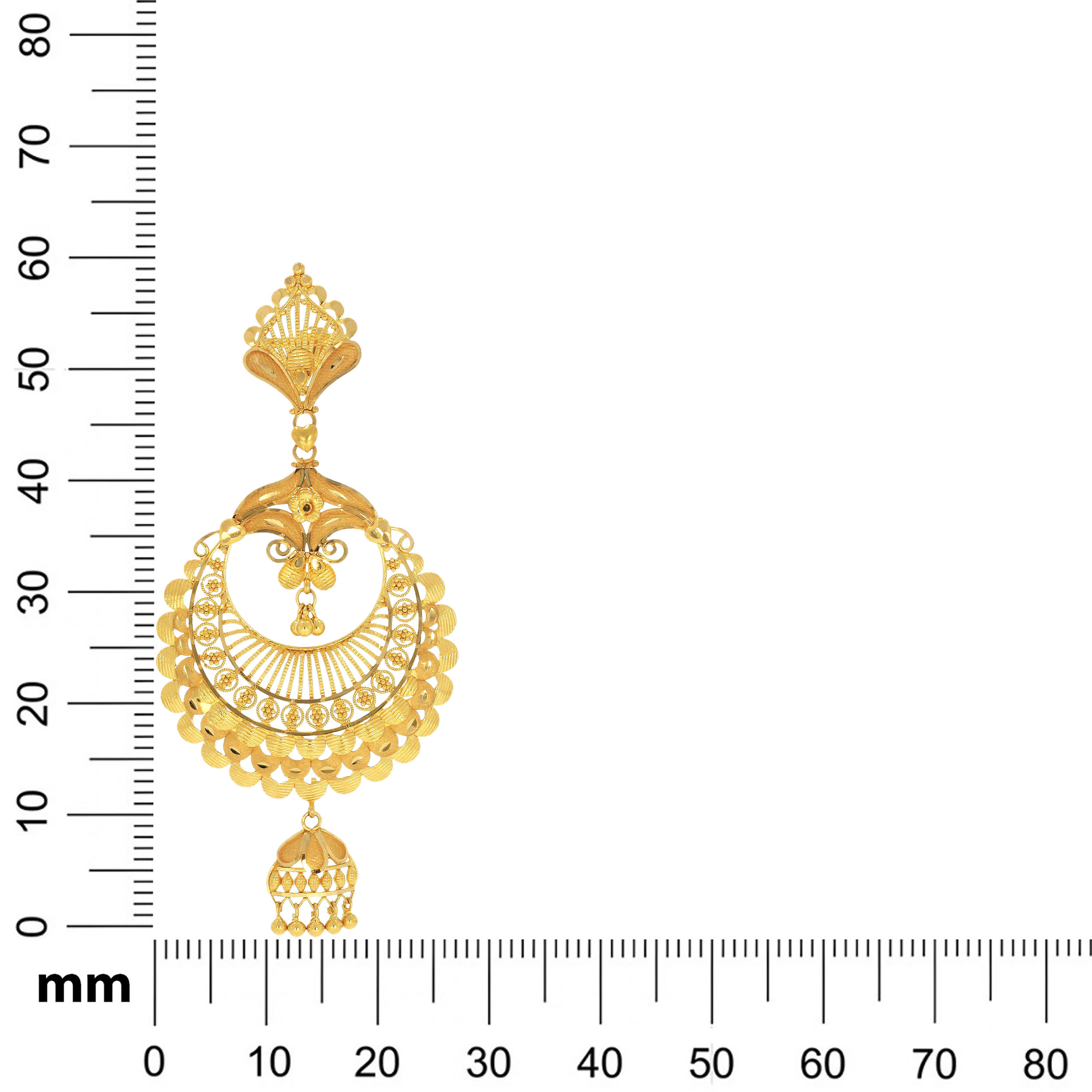 Art Deco Gold Chandelier Earrings - Senco Gold and Diamonds