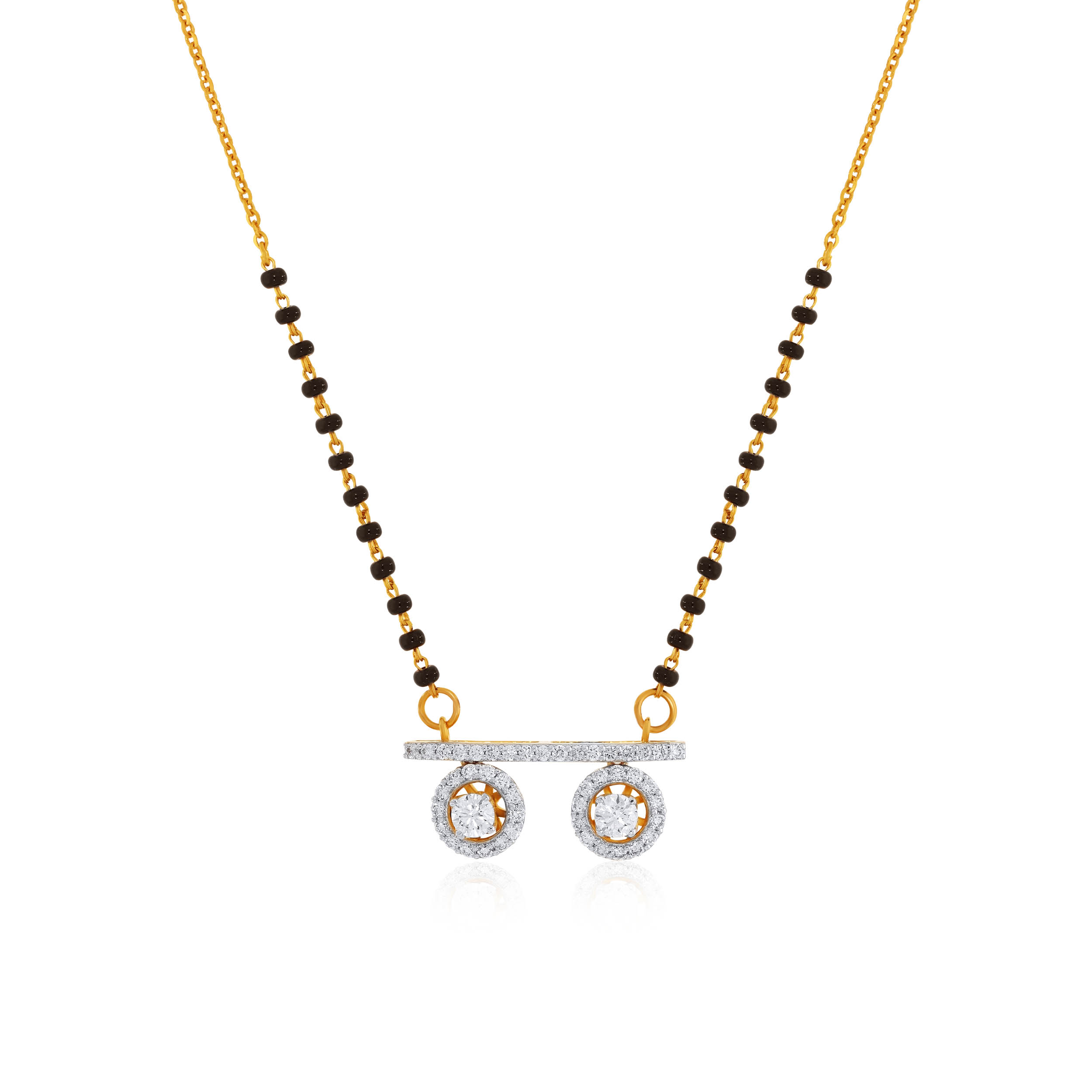 Soul Connection Solitaire Mangalsutra - Senco Gold and Diamonds