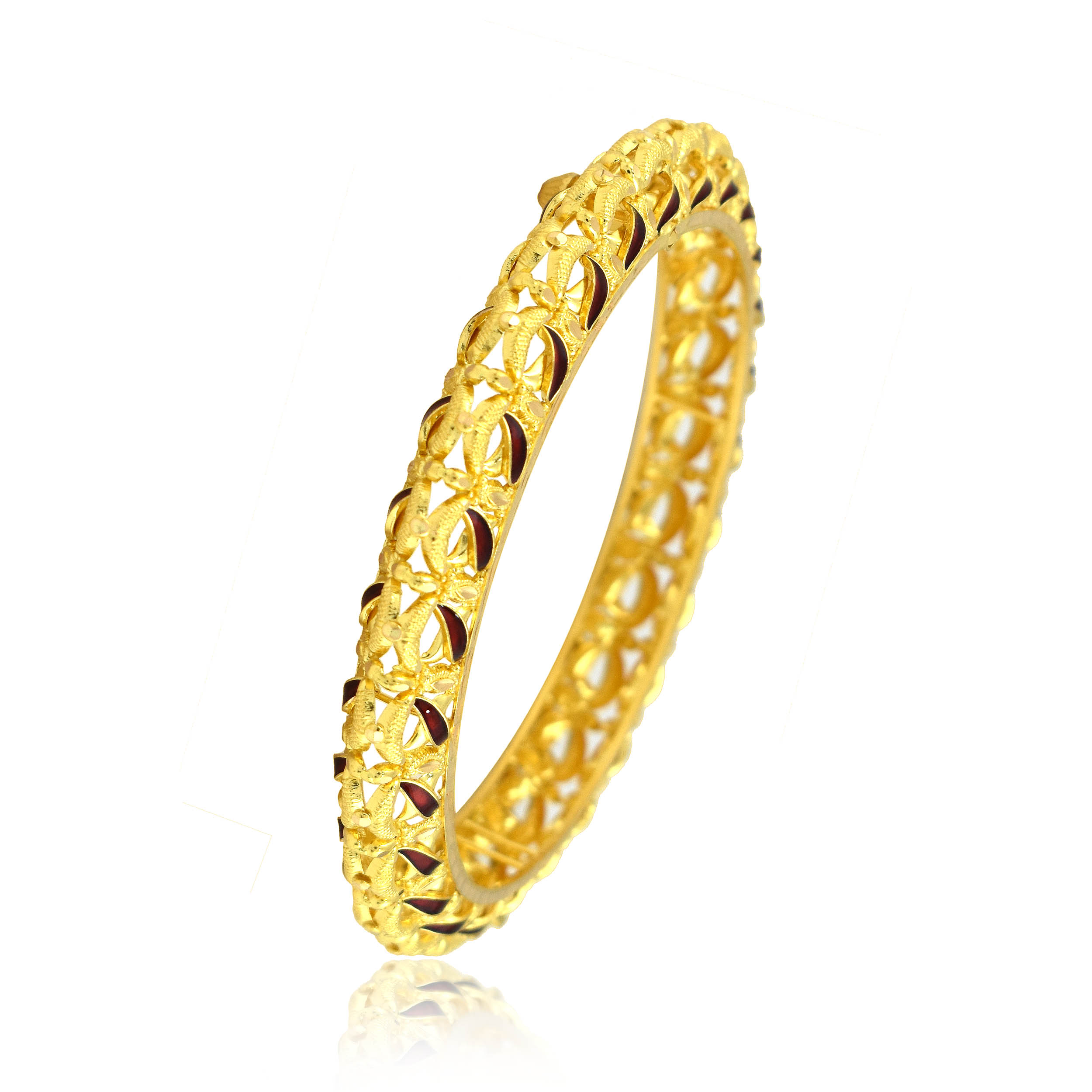 Vintage Vibes Gold Bangle - Senco Gold and Diamonds