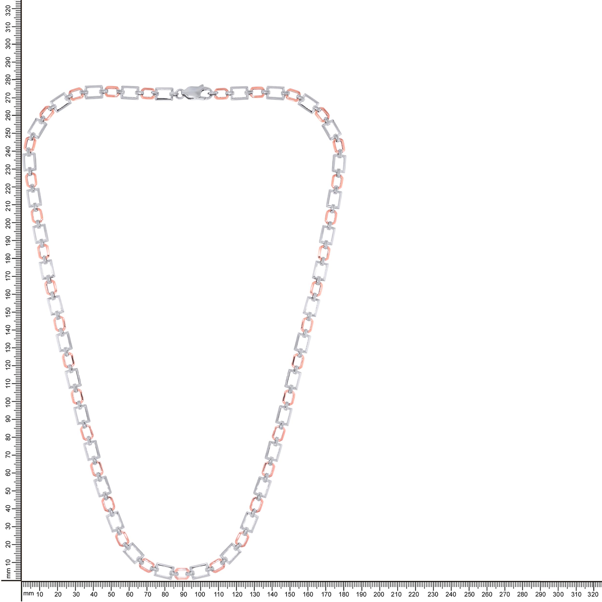 Geometric Duo Men Platinum Chain - Senco Gold and Diamonds