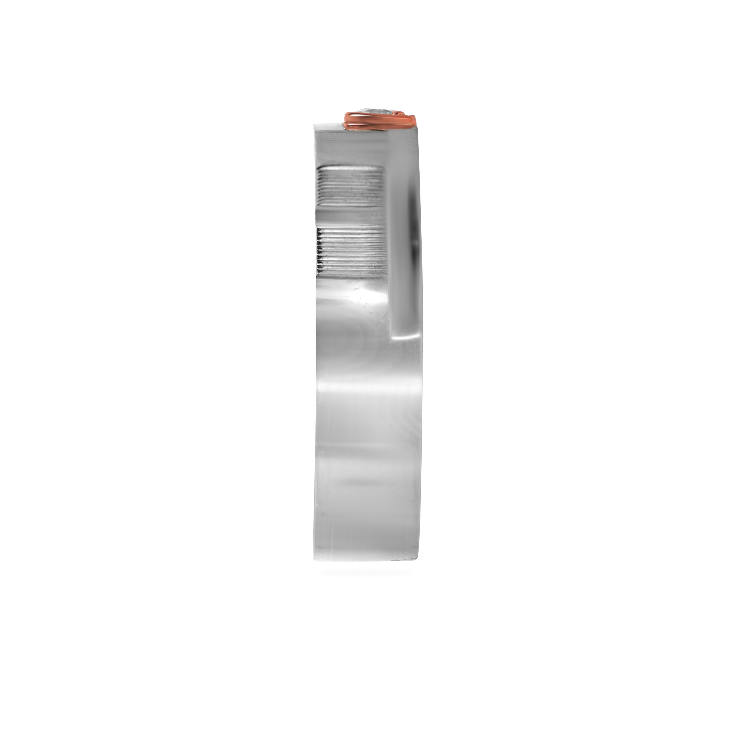 Jagged Sheen Men Platinum Band Ring - Senco Gold and Diamonds