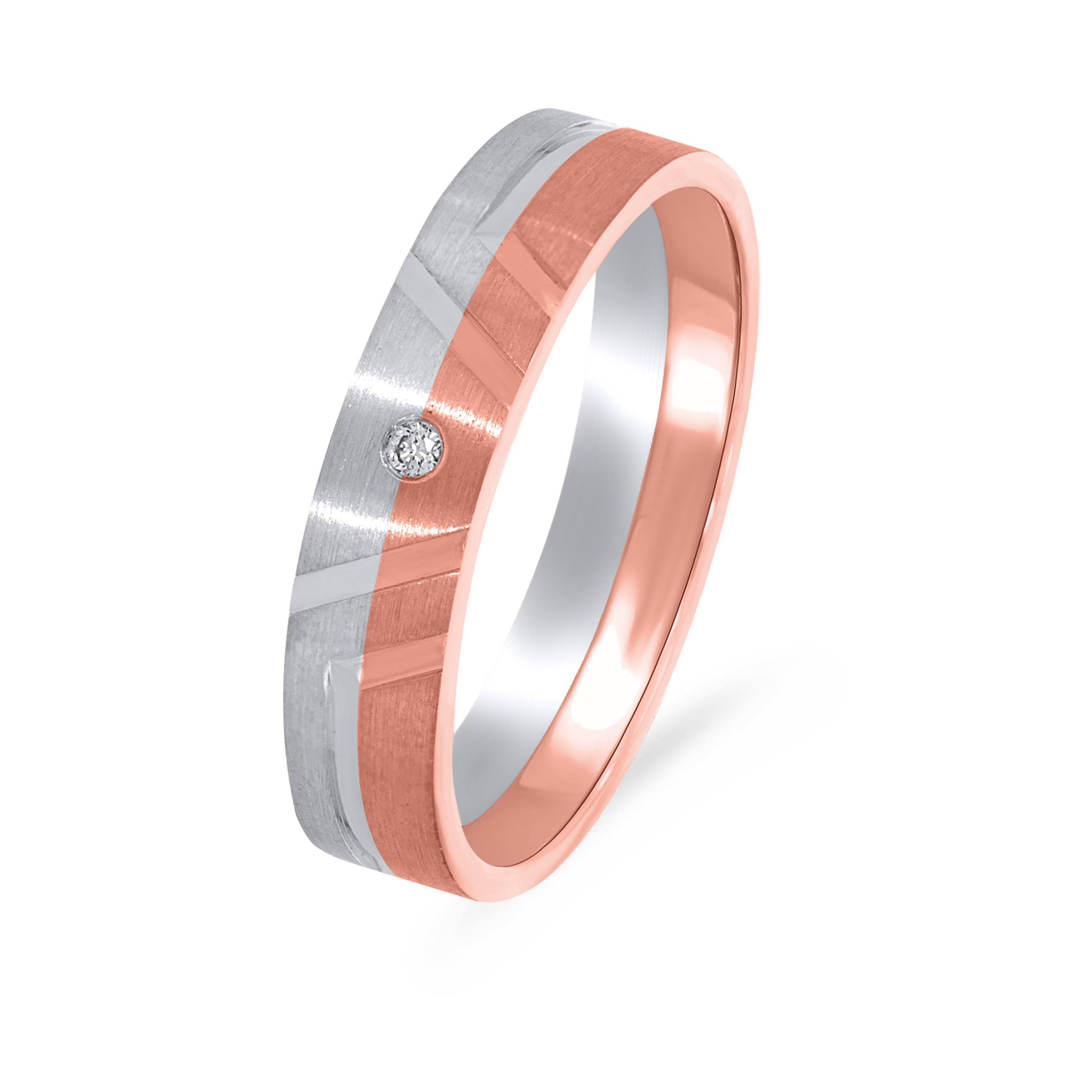 Coupled Charisma Platinum Band Ring - Senco Gold and Diamonds
