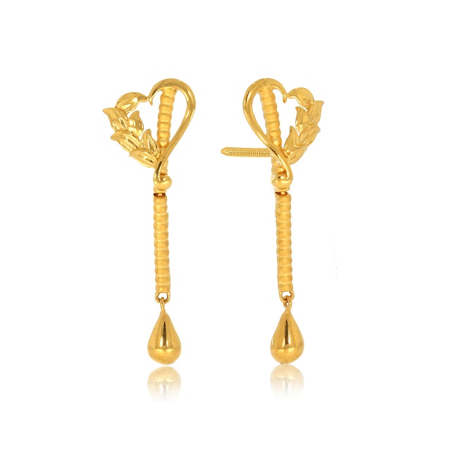 Expressive Love Gold Earrings - Senco Gold and Diamonds