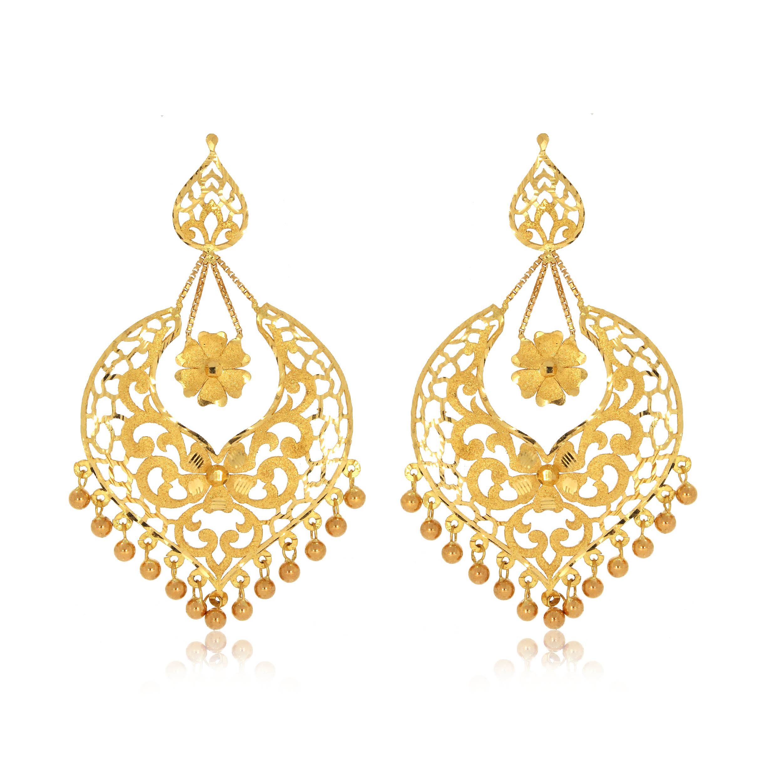 Blossom Bliss Gold Earrings - Senco Gold and Diamonds