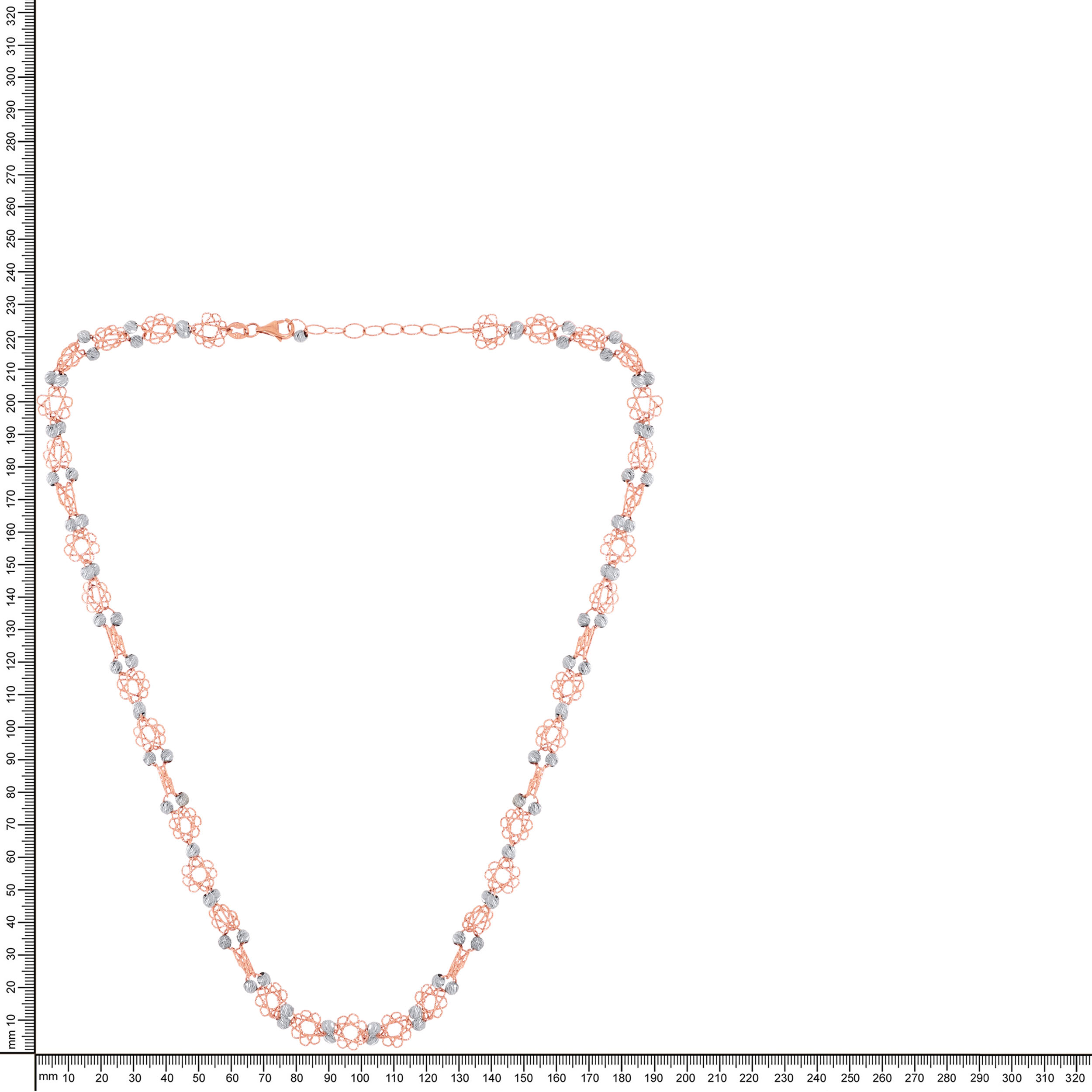 Rosy Blooms Gold Chain - Senco Gold and Diamonds