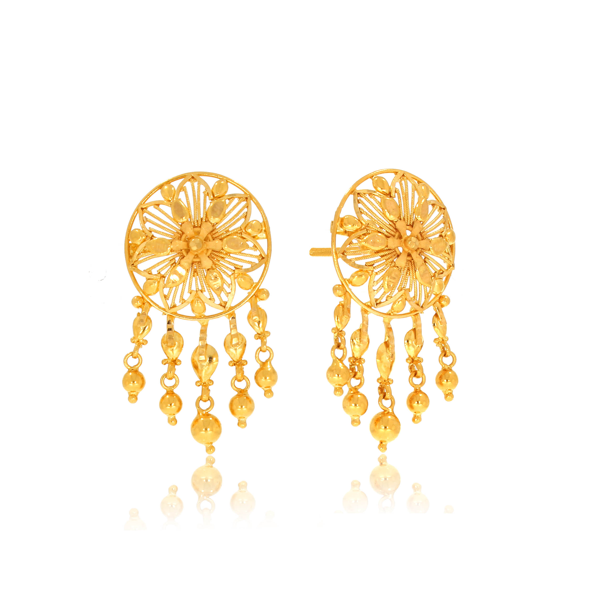 Conventional Art Gold Studs - Senco Gold and Diamonds