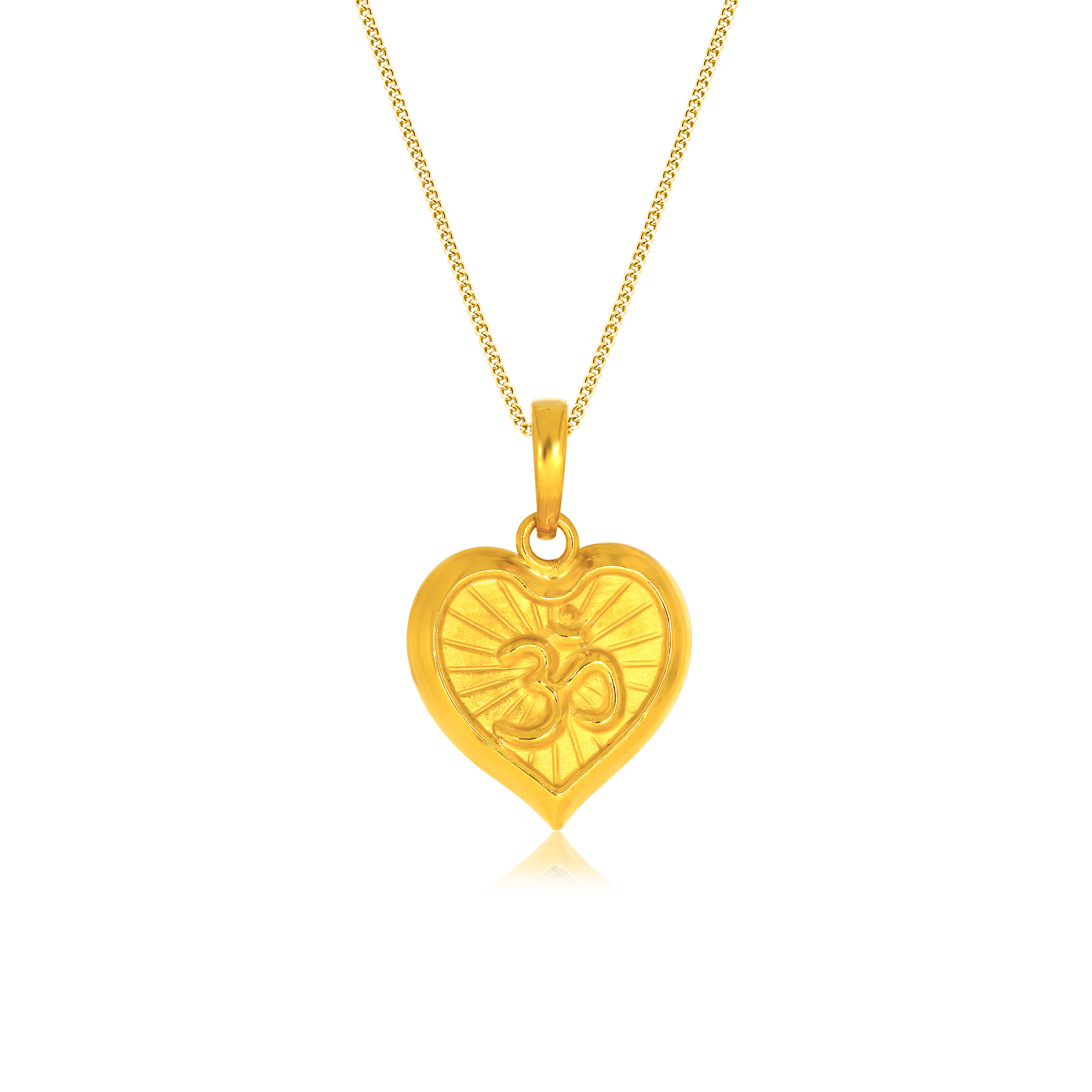 Adorable Om Gold Pendant - Senco Gold and Diamonds