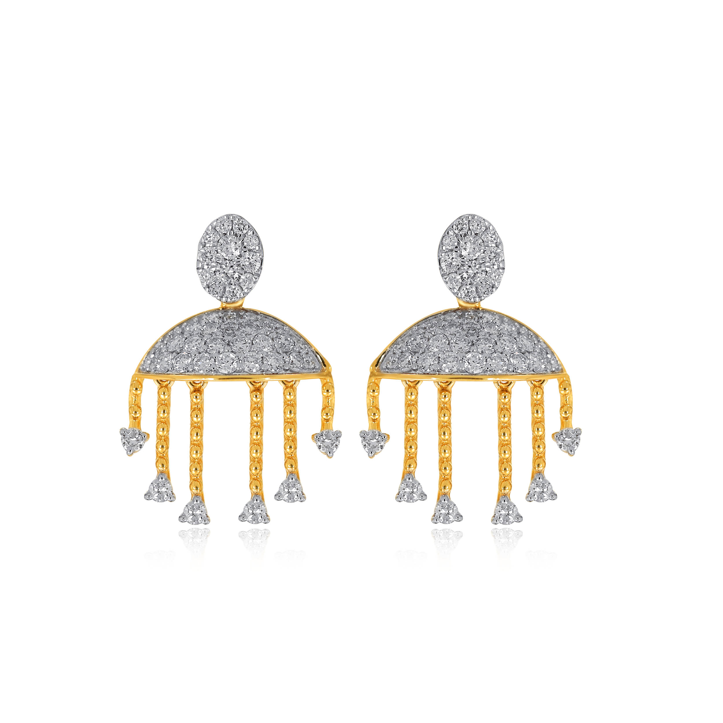 Heavenly Fall Diamond Drop Earrings - Senco Gold and Diamonds
