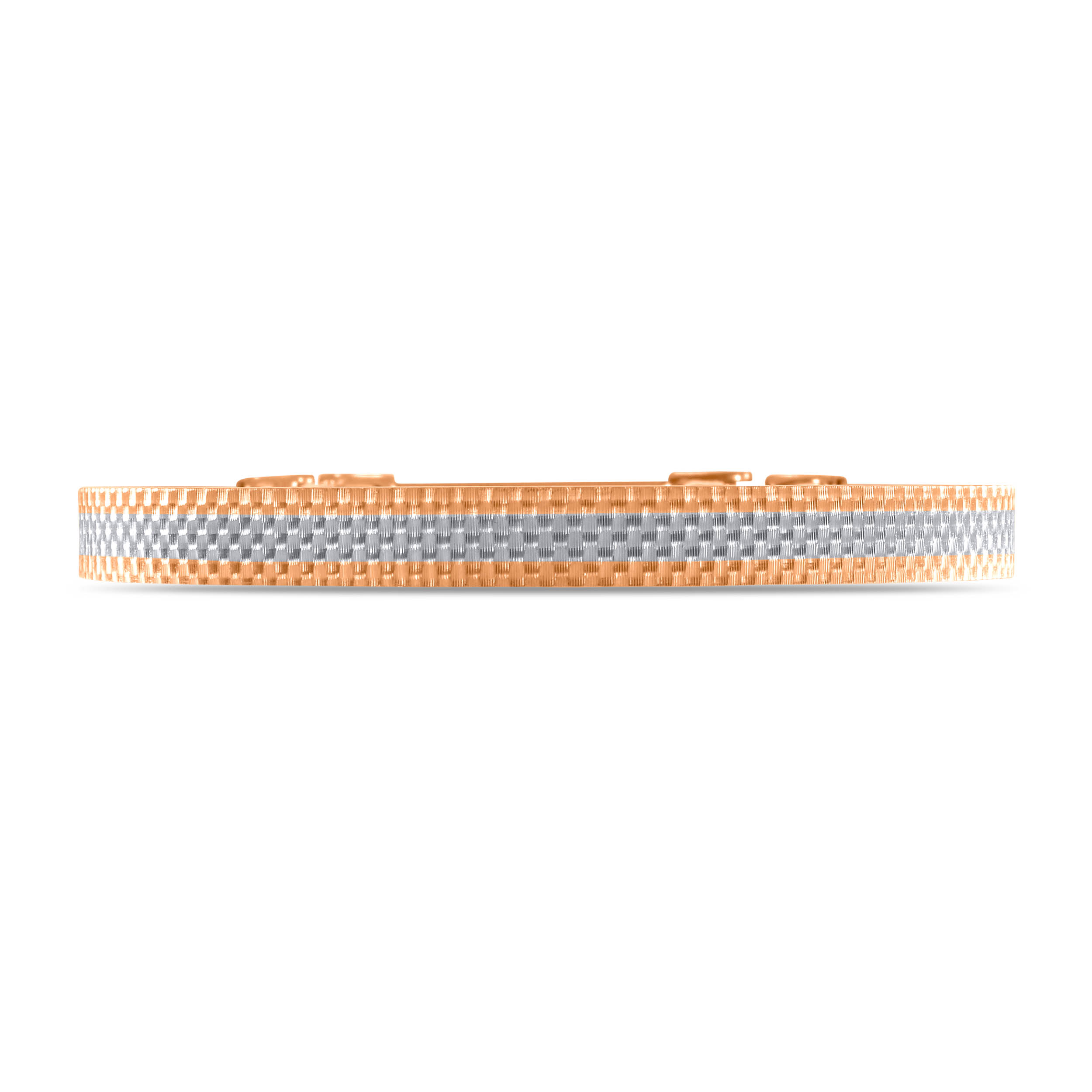 Charismatic Hunk Clipped Men's Platinum Bangle - Senco Gold and Diamonds