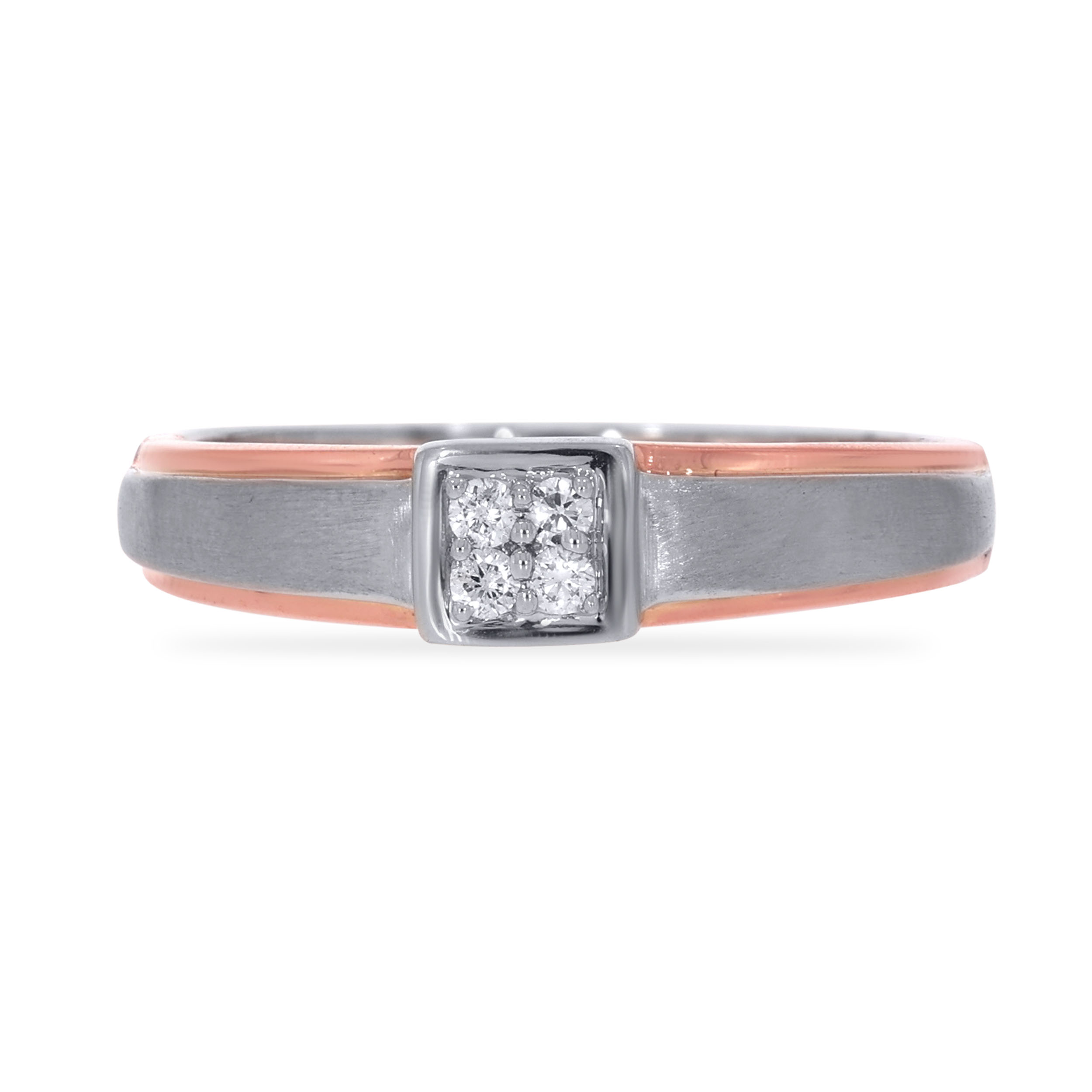 Flowing Calmness Men Platinum Ring - Senco Gold and Diamonds