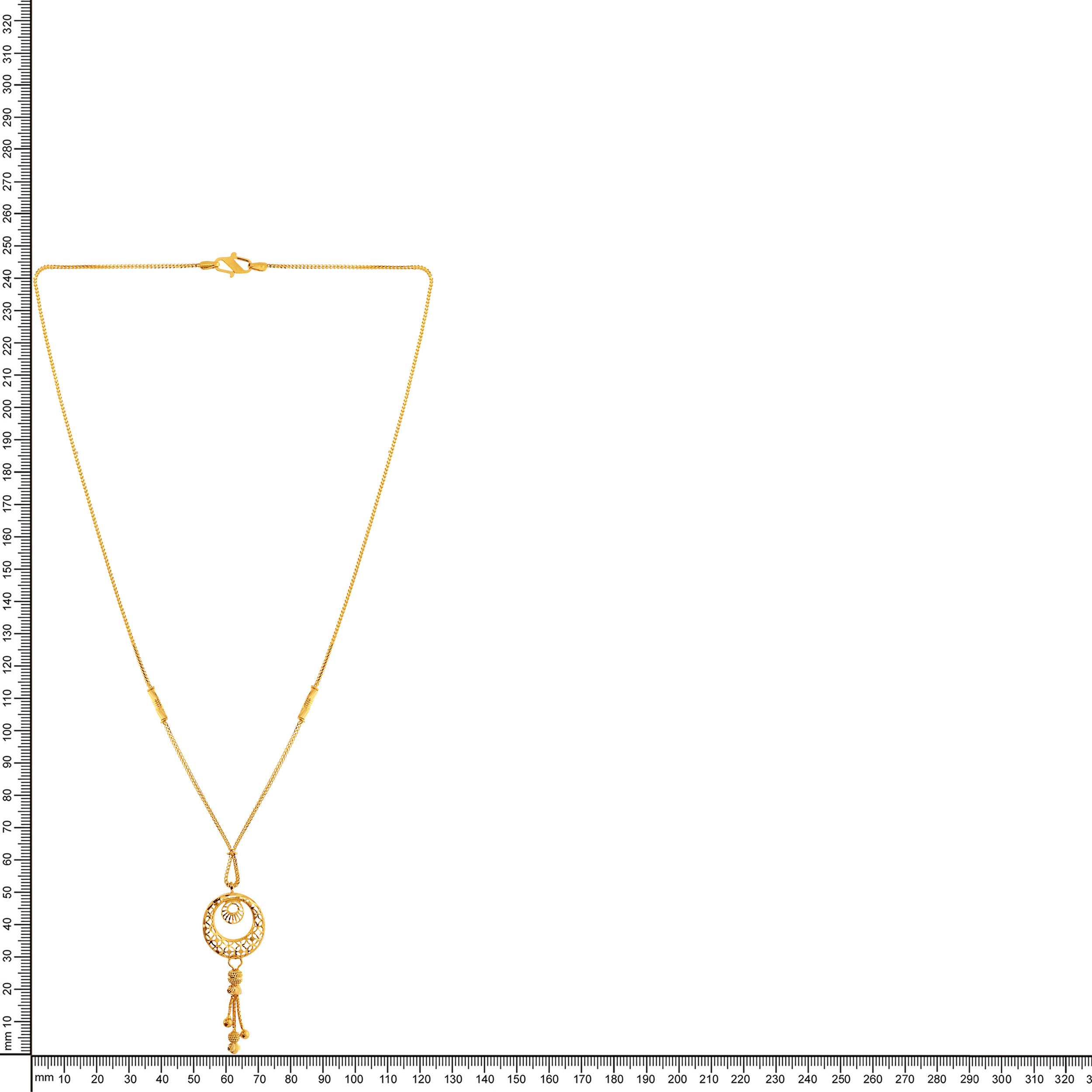 Translucent Halo Gold Chain Pendant - Senco Gold and Diamonds