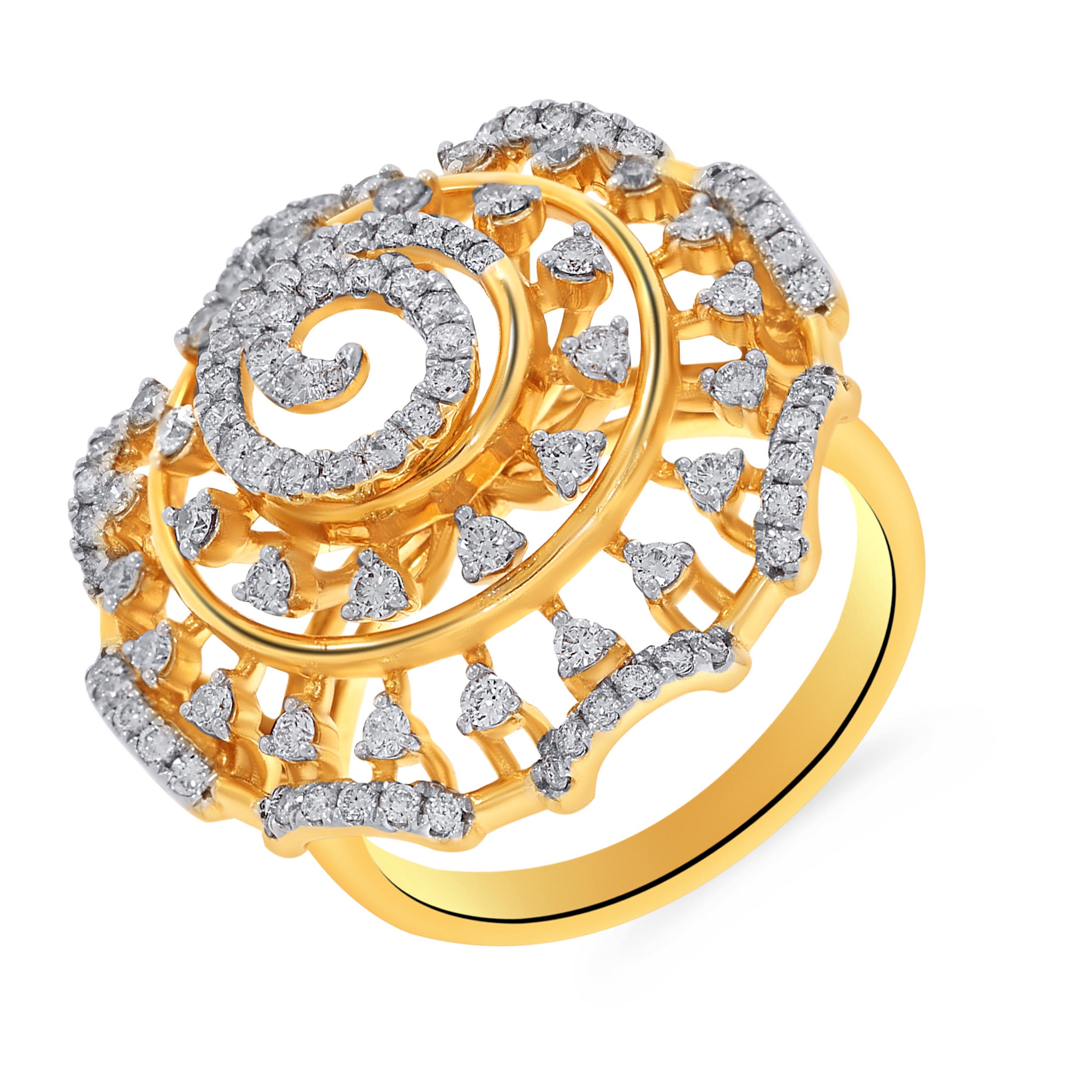 Spiral Aura Diamond Ring - Senco Gold and Diamonds