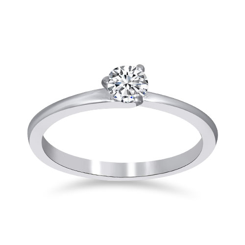 Slender Shine Platinum Ring - Senco Gold and Diamonds