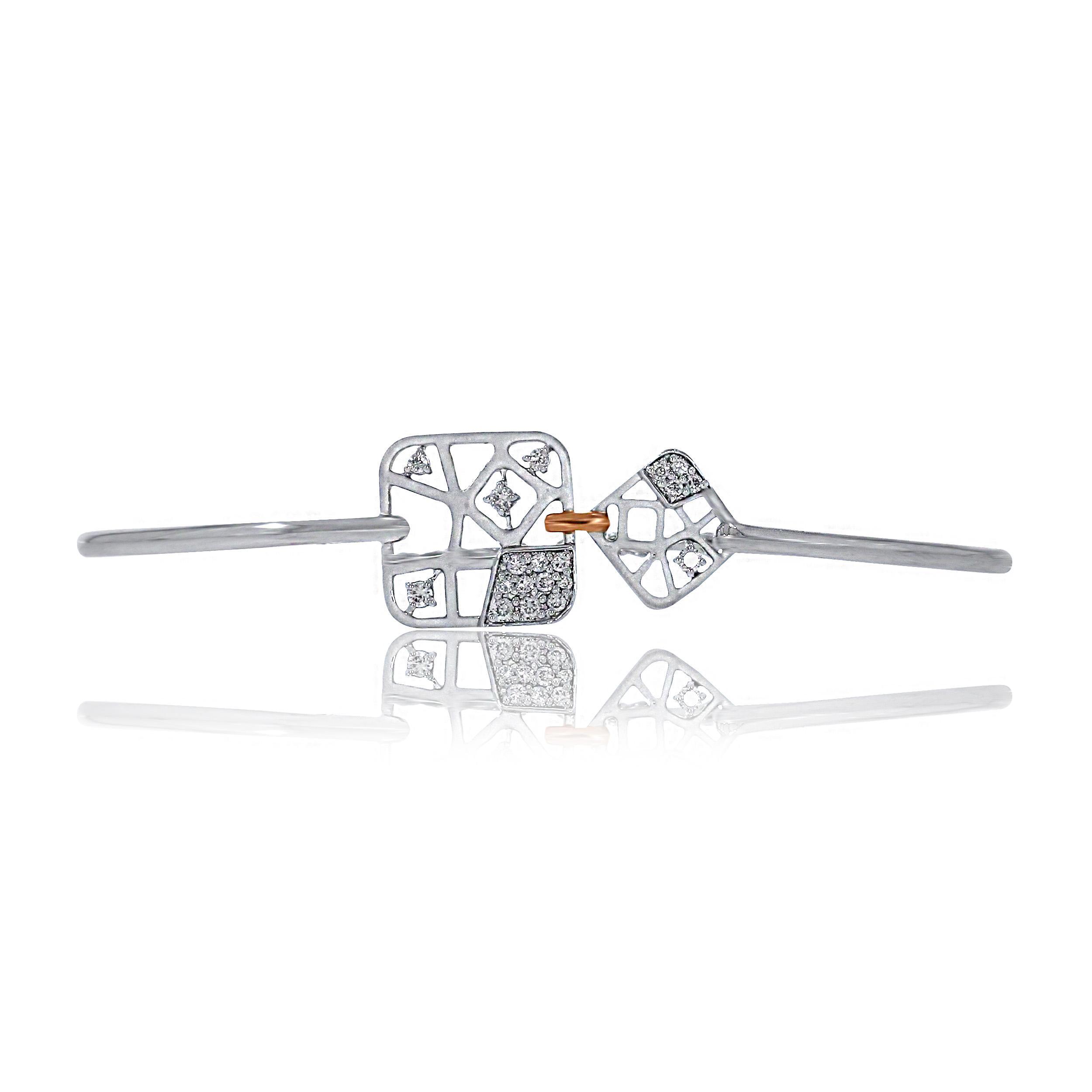 Maze of Attraction Platinum Bracelet - Senco Gold and Diamonds