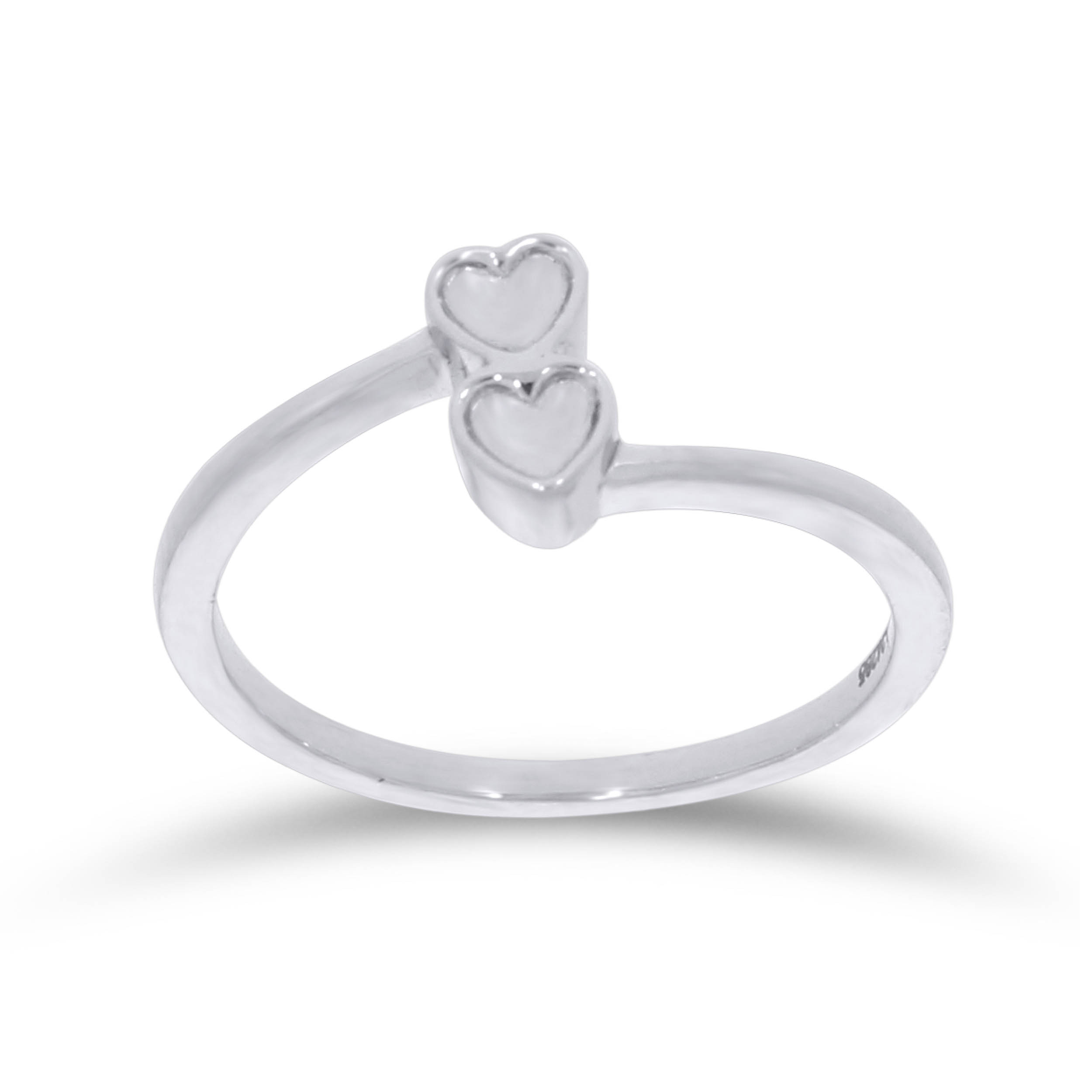 Twin Heart Platinum Ring - Senco Gold and Diamonds