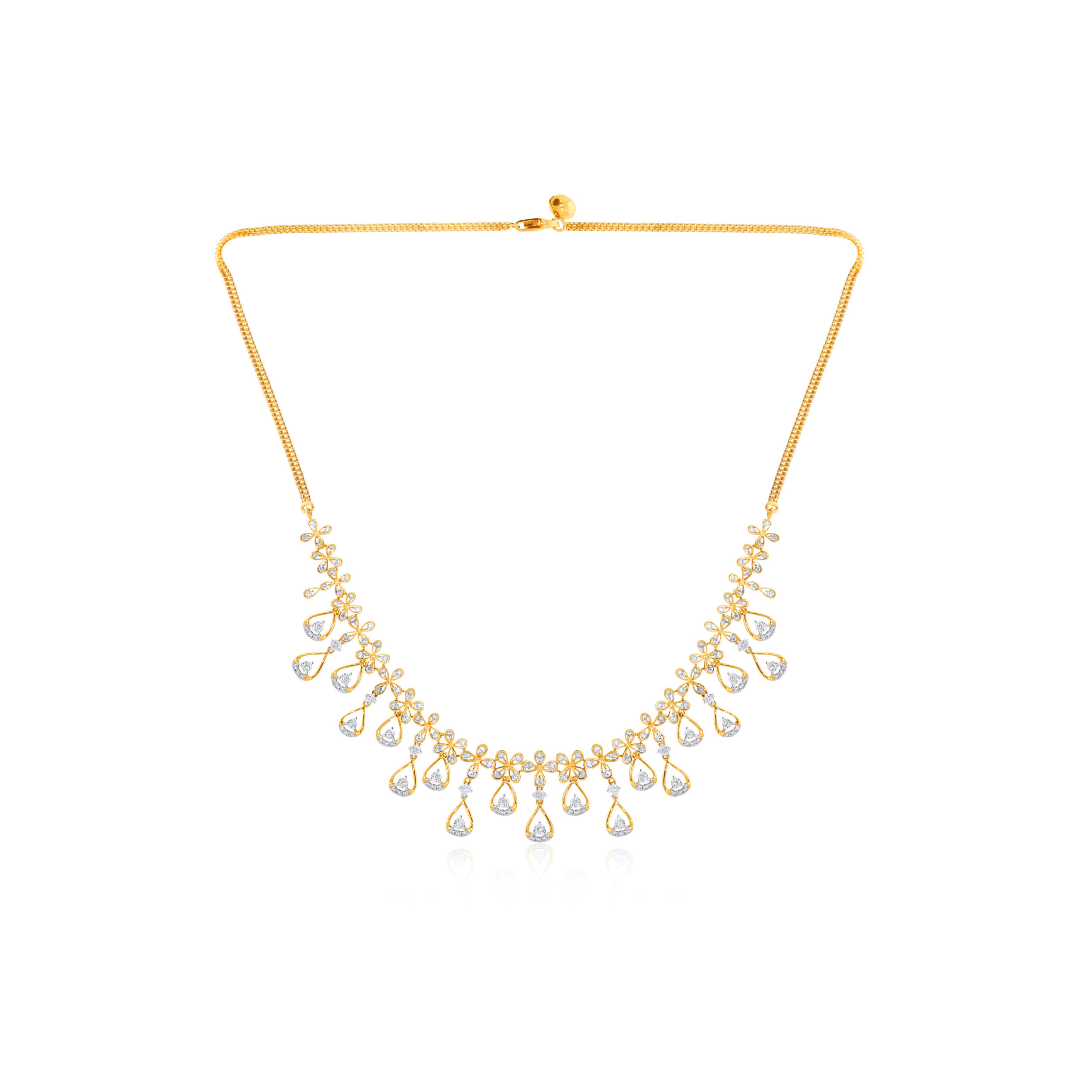 Abundant Droplets Diamond Choker Necklace - Senco Gold and Diamonds