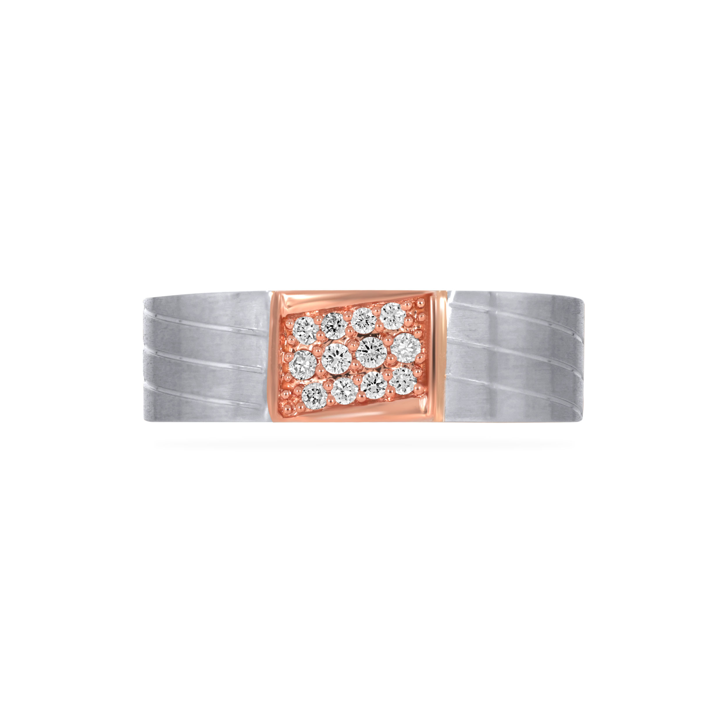 Treasure Array Men Platinum Band Ring - Senco Gold and Diamonds