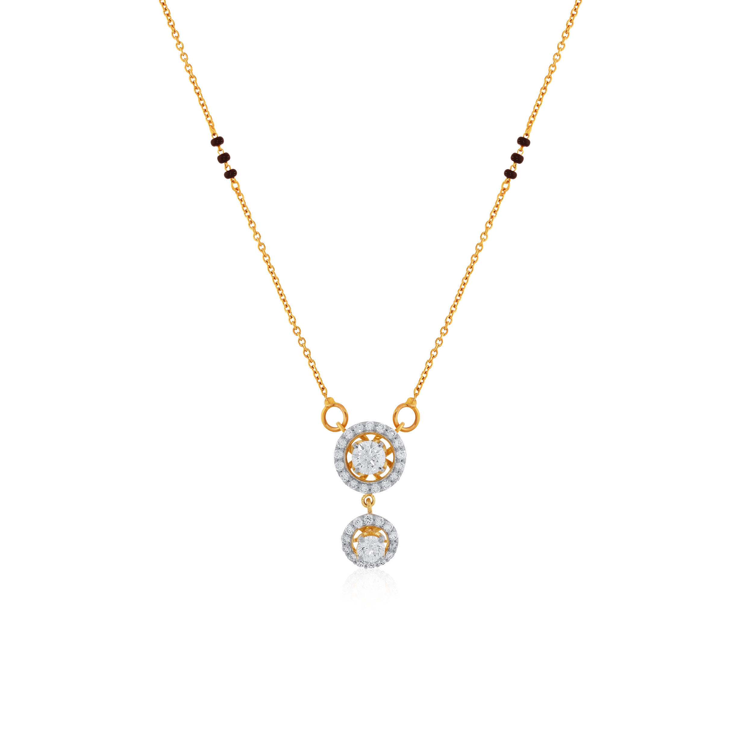 Bloomed Simplicity Solitaire Mangalsutra - Senco Gold and Diamonds