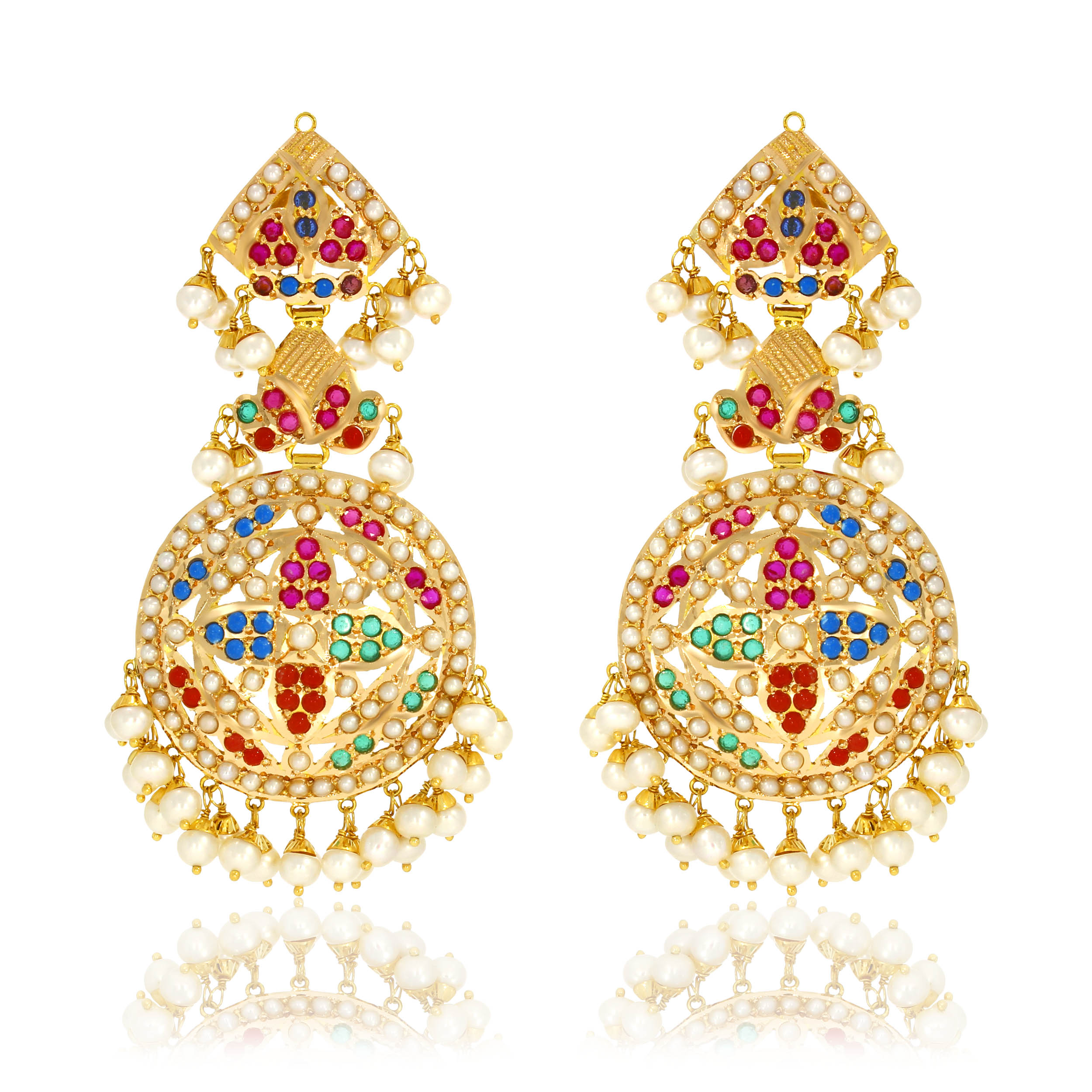 Vibrant Allure Gold Danglers - Senco Gold and Diamonds