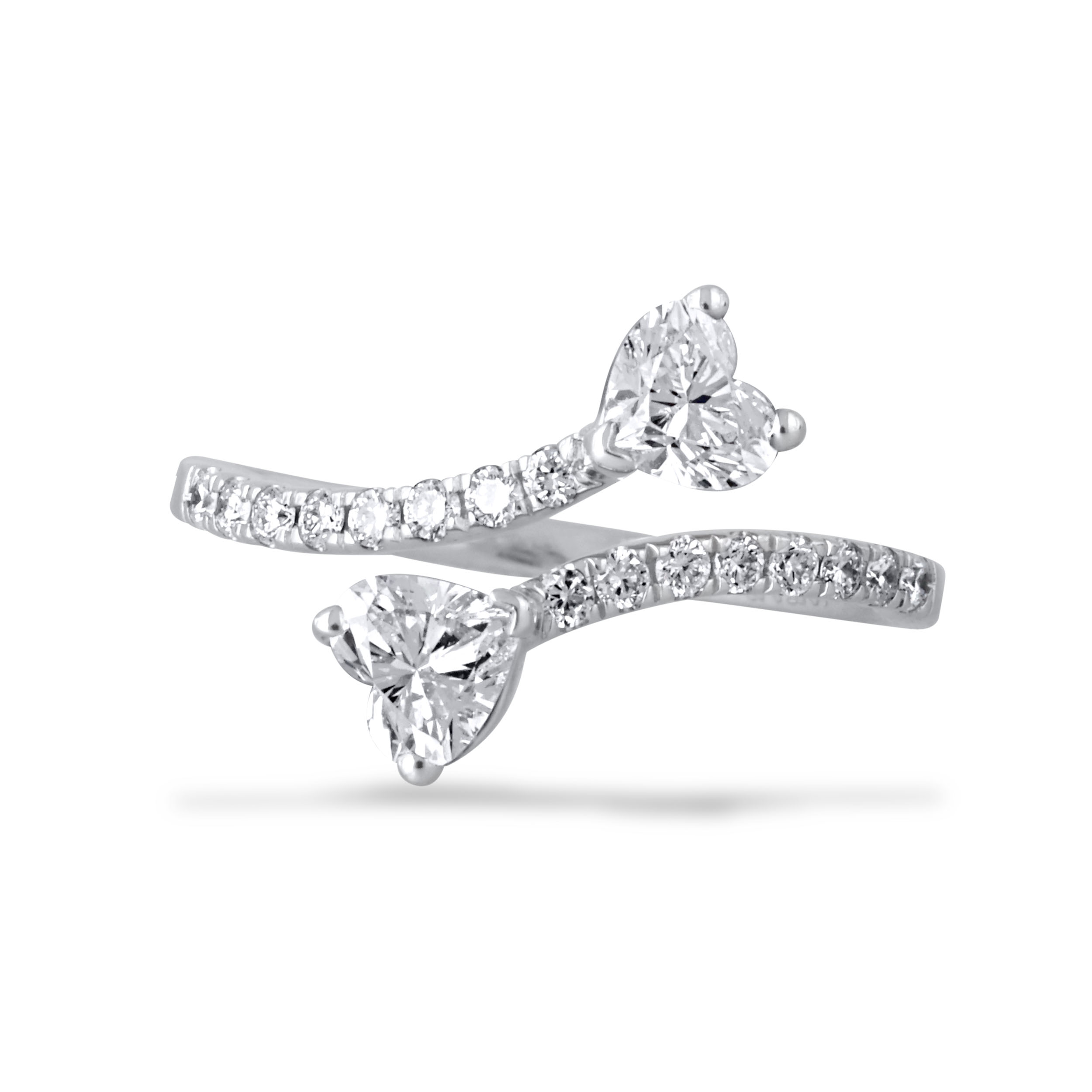 Overlapping Love Platinum Ring - Senco Gold and Diamonds