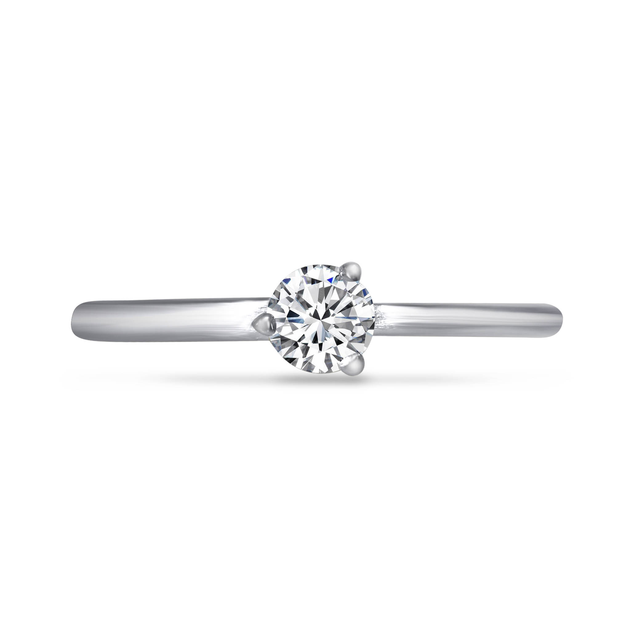 Slender Shine Platinum Ring - Senco Gold and Diamonds
