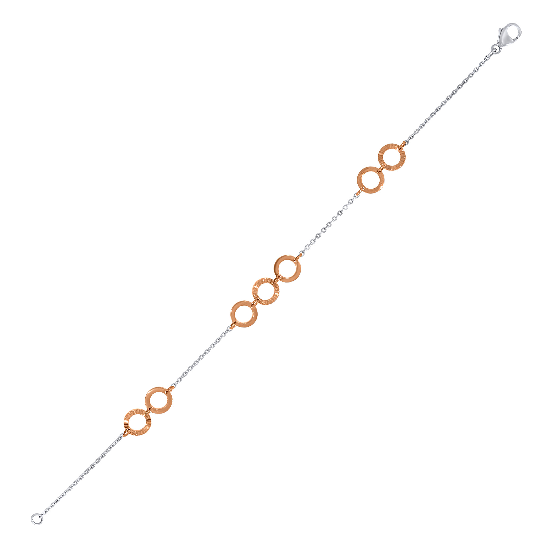 Connection of Spheres Platinum Bracelet - Senco Gold and Diamonds