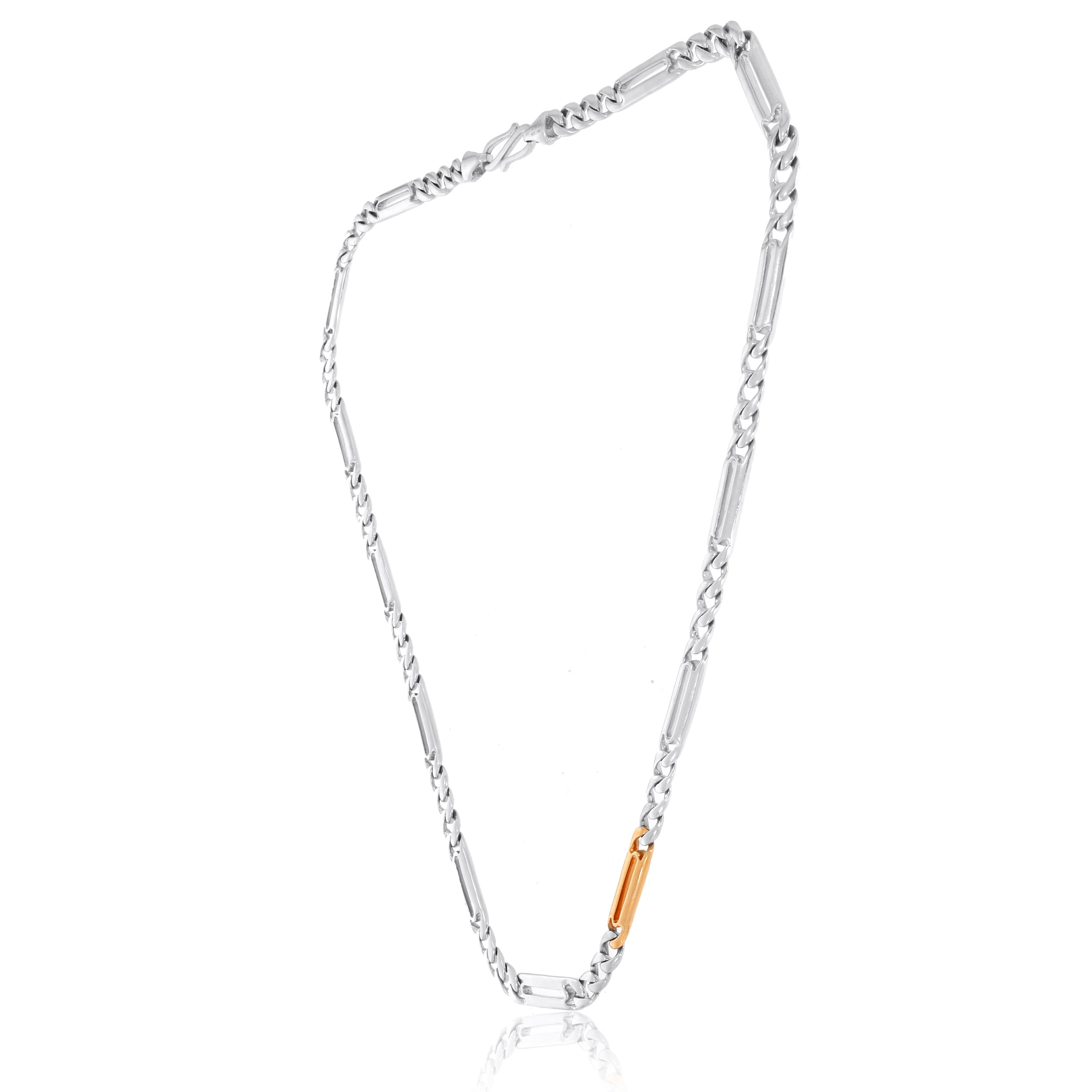 The Responsible Charm Platinum Mens Chain - Senco Gold and Diamonds