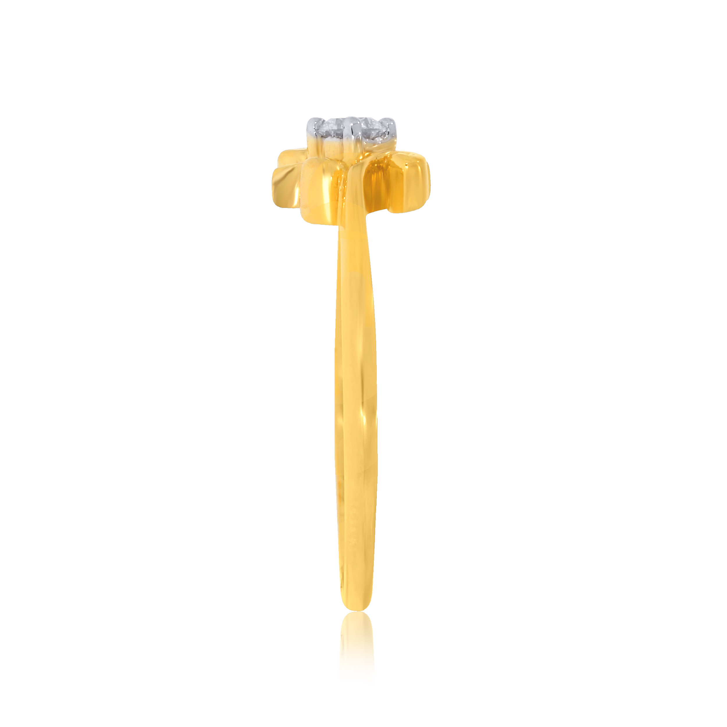 Artistic Shine Solitaire Ring - Senco Gold and Diamonds