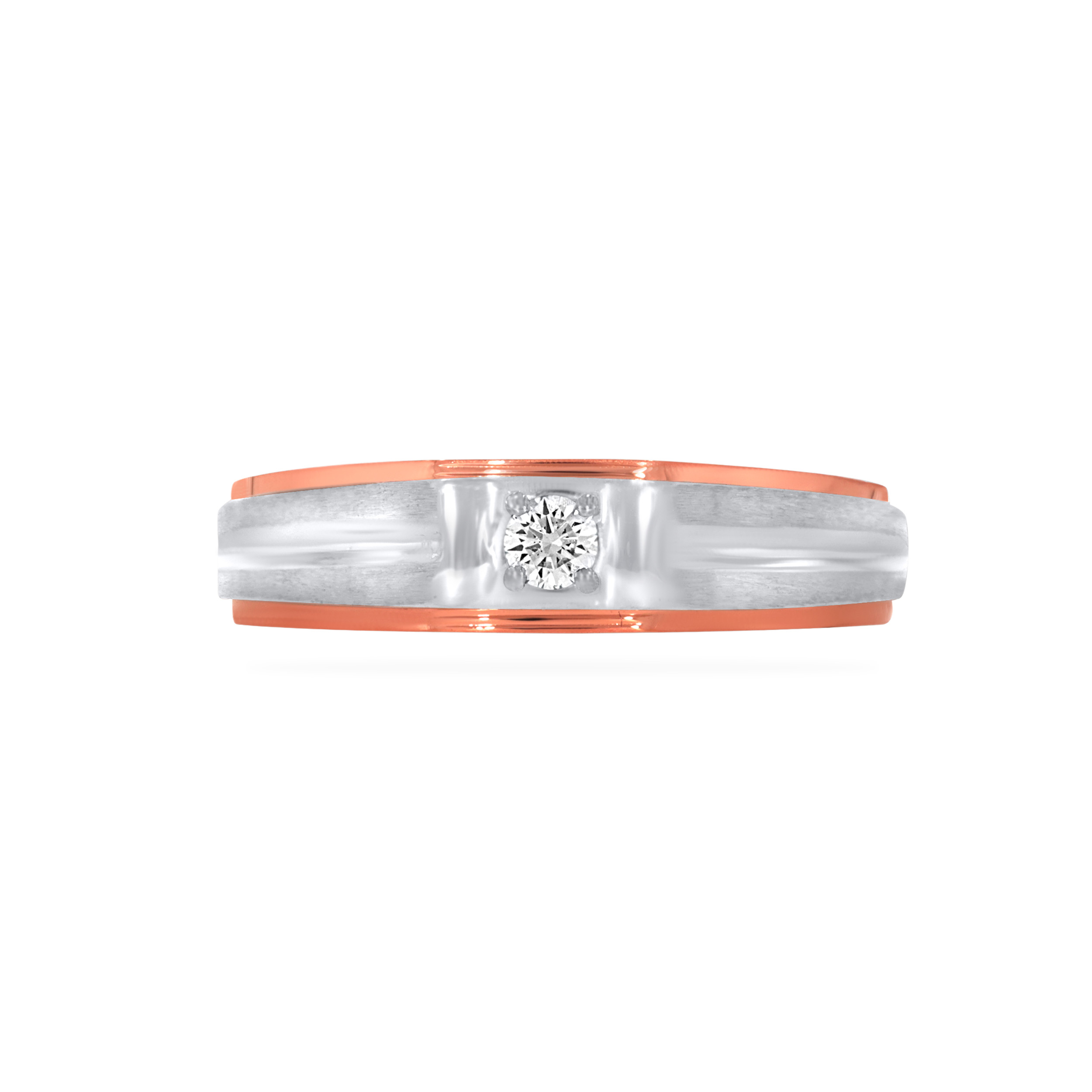 Brawny Ravine Men Platinum Band Ring - Senco Gold and Diamonds