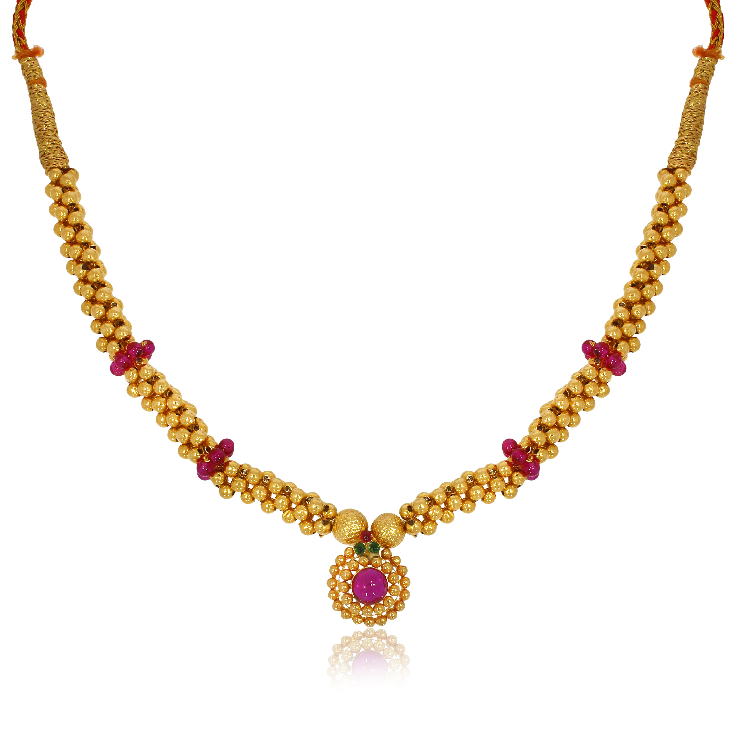 Vibrant Tushi Gold Necklace - Senco Gold and Diamonds