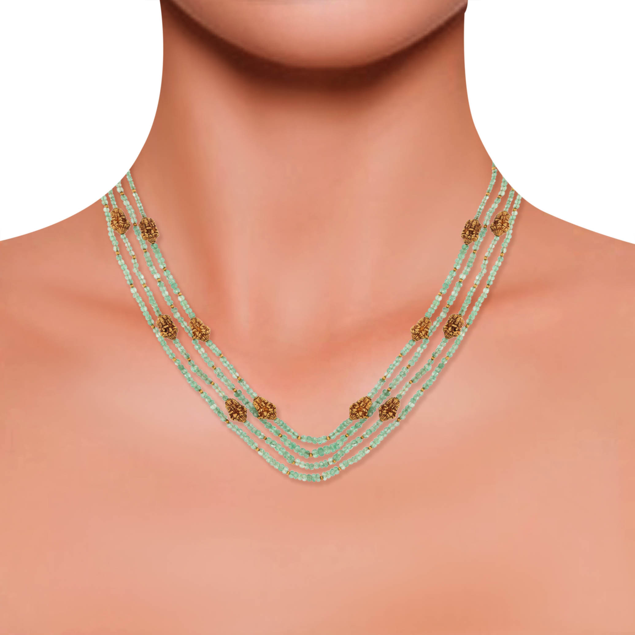 Blessed Treasure Antique Gold Necklace - Senco Gold and Diamonds