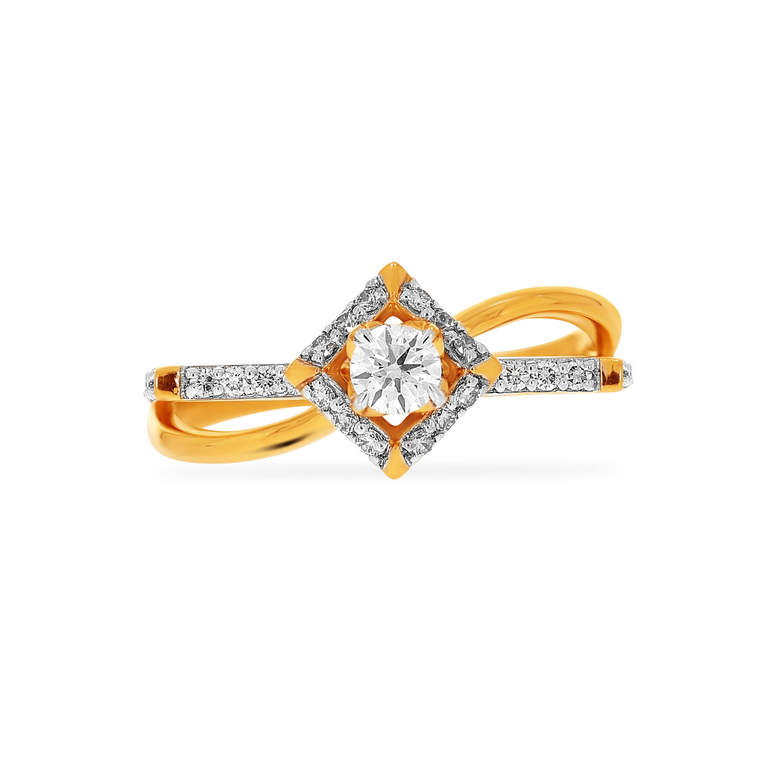 Floral Embrace Solitaire Ring - Senco Gold and Diamonds