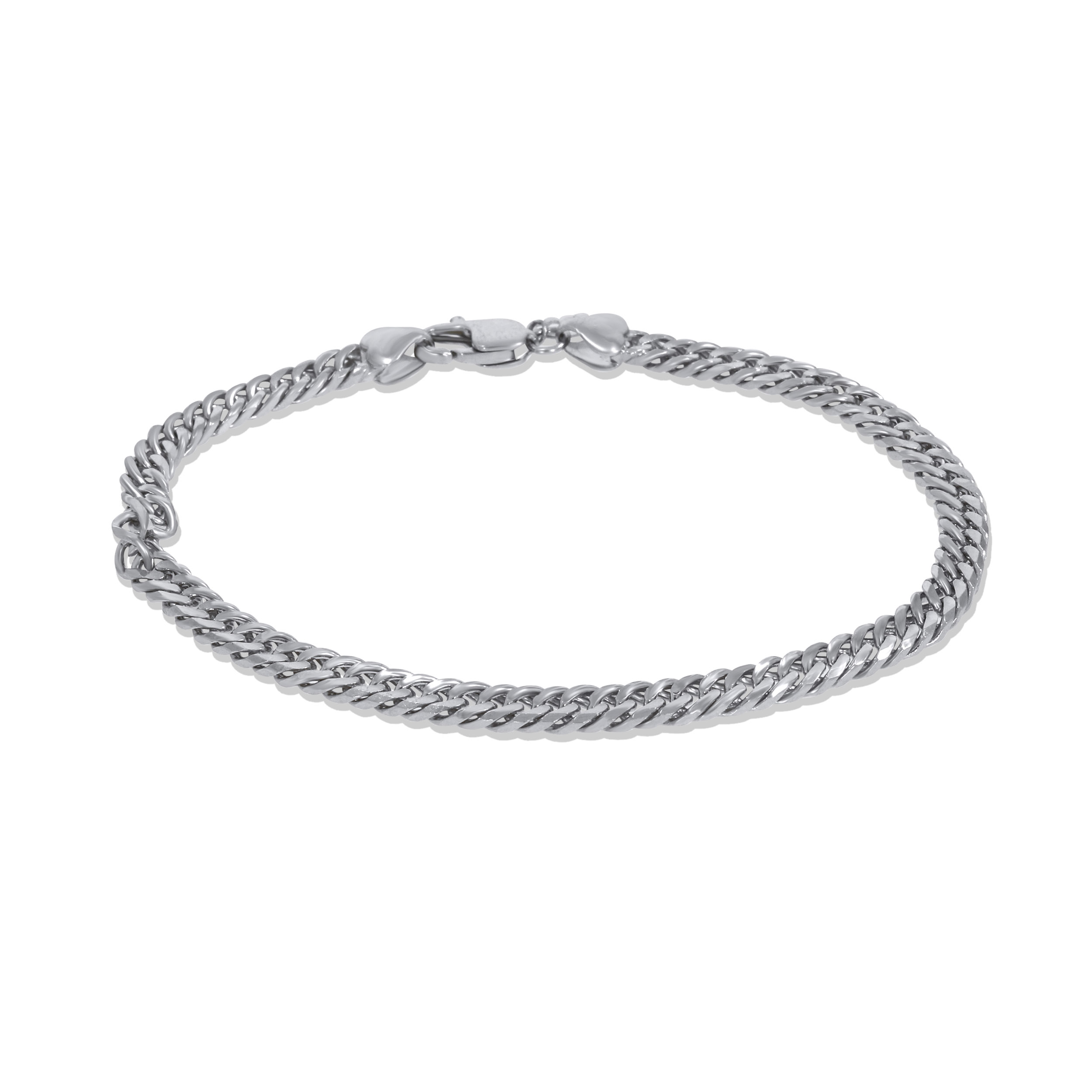 Overlapping Radiance Men's Platinum Wristlet - Senco Gold and Diamonds
