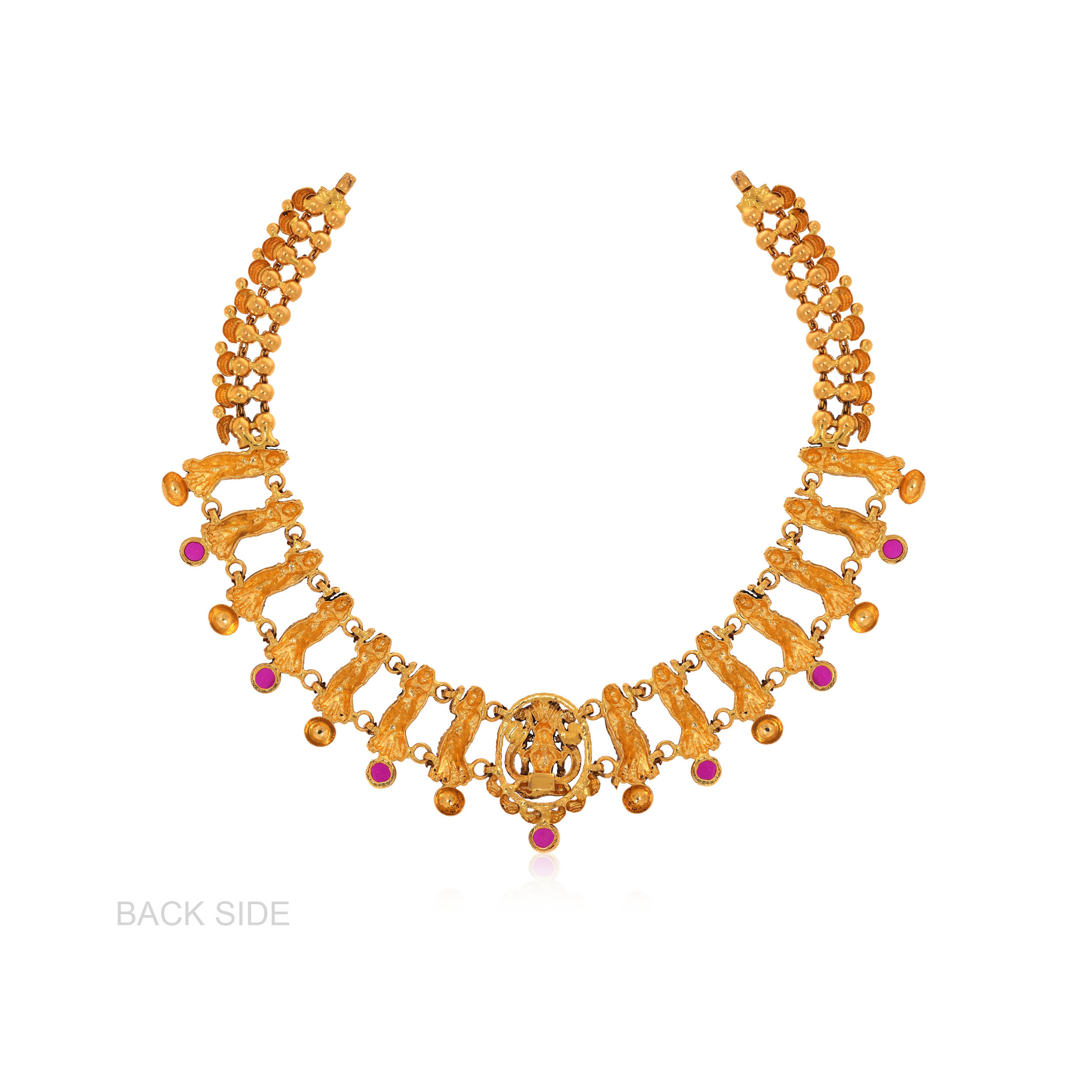 Elegant Devotees Antique Gold Necklace - Senco Gold and Diamonds