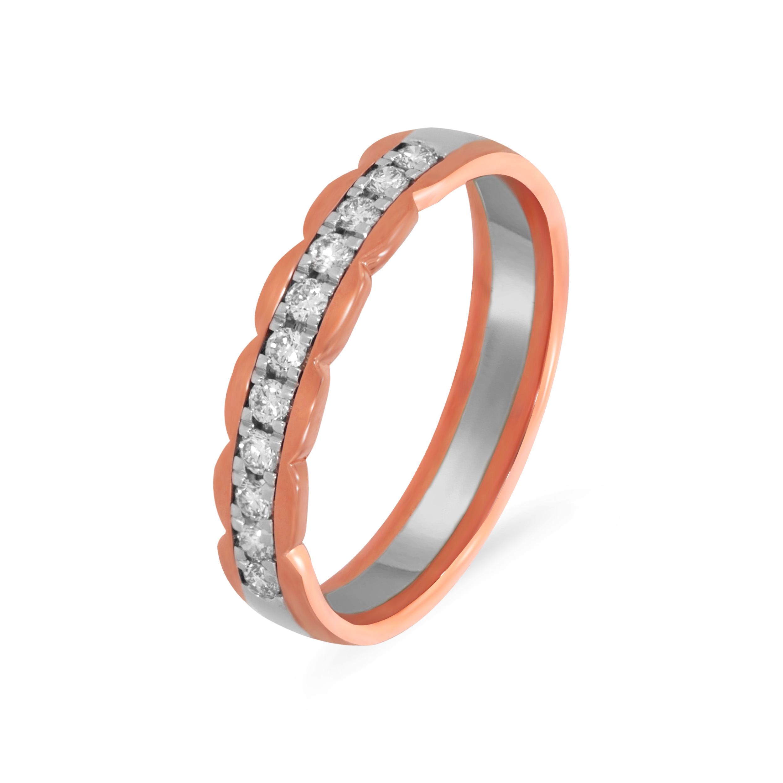  Flowing Uniformity Platinum Band Ring - Senco Gold and Diamonds