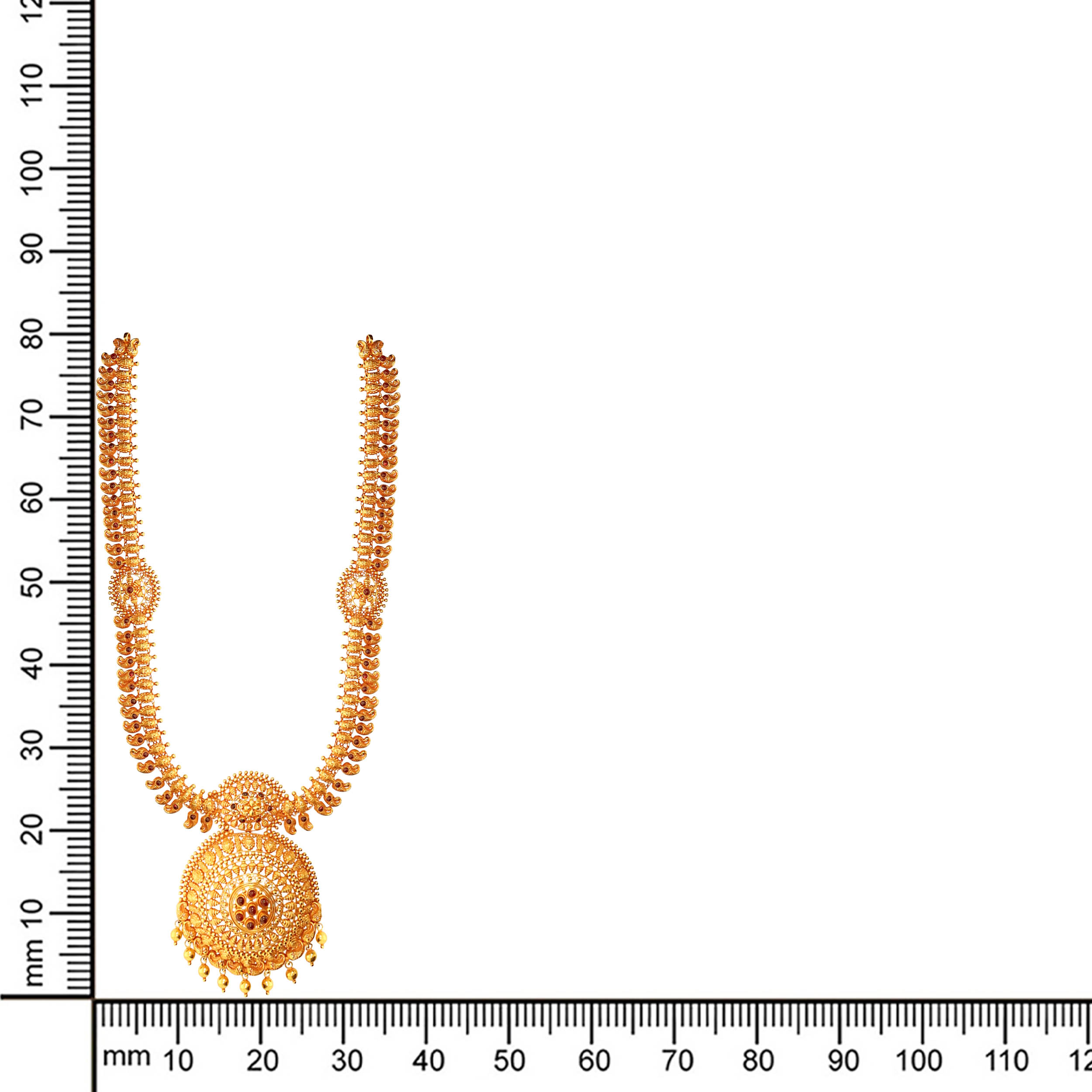 Magnificent Bloom Antique Gold Necklace - Senco Gold and Diamonds
