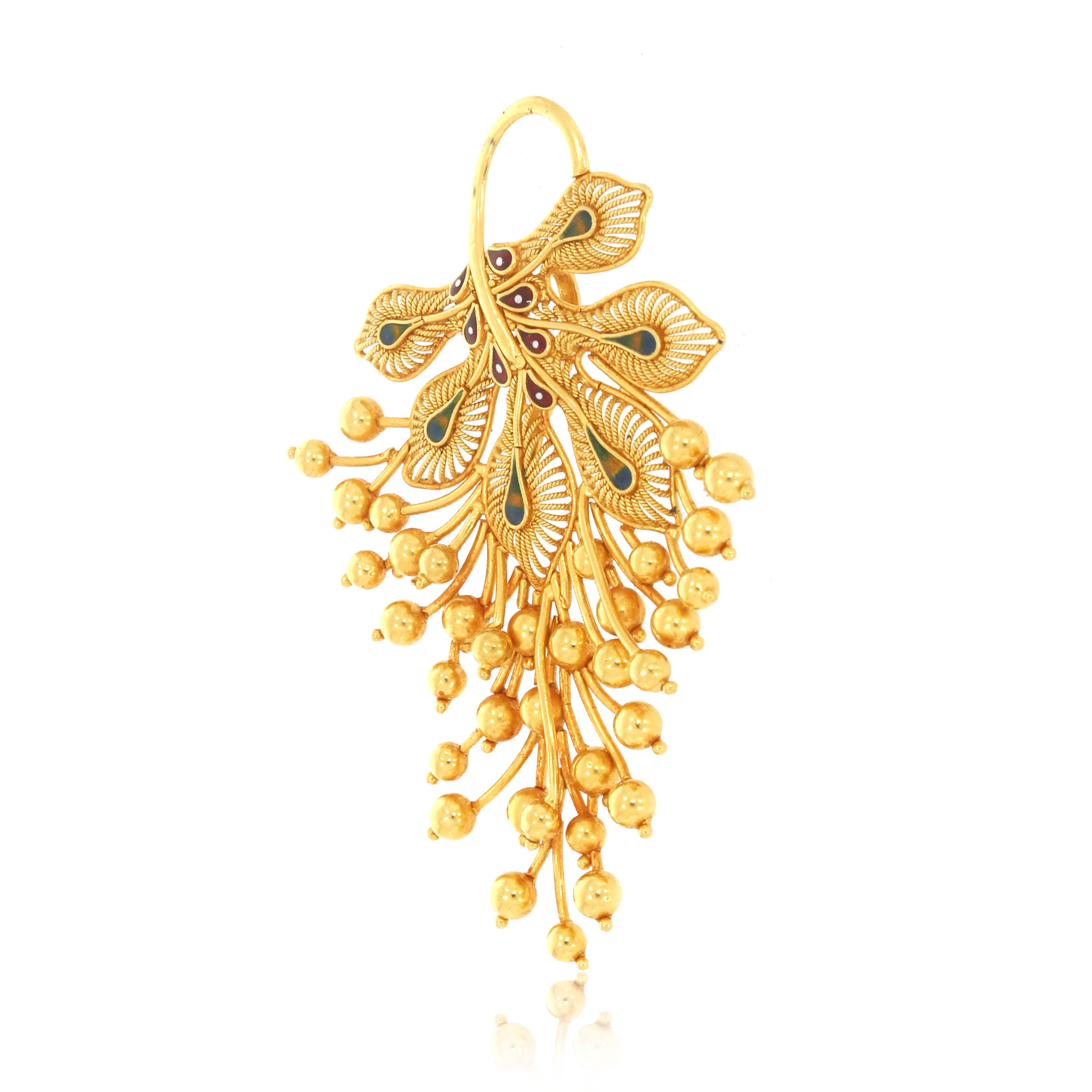 Splendid Plumes Gold Pendant - Senco Gold and Diamonds